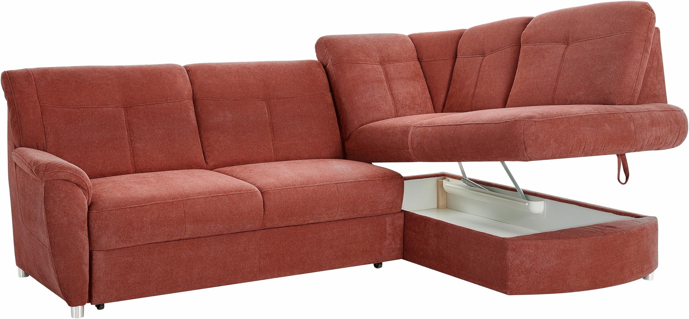 sit&more Ecksofa »Sonoma L-Form«, wahlweise mit Bettfunktion und Bettkasten