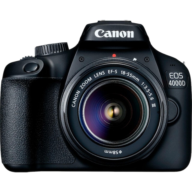 Canon Spiegelreflexkamera »EOS 4000D 18-55mm III«, EF-S 18-55mm f/3.5-5.6  III, 18 MP, WLAN (Wi-Fi) bei