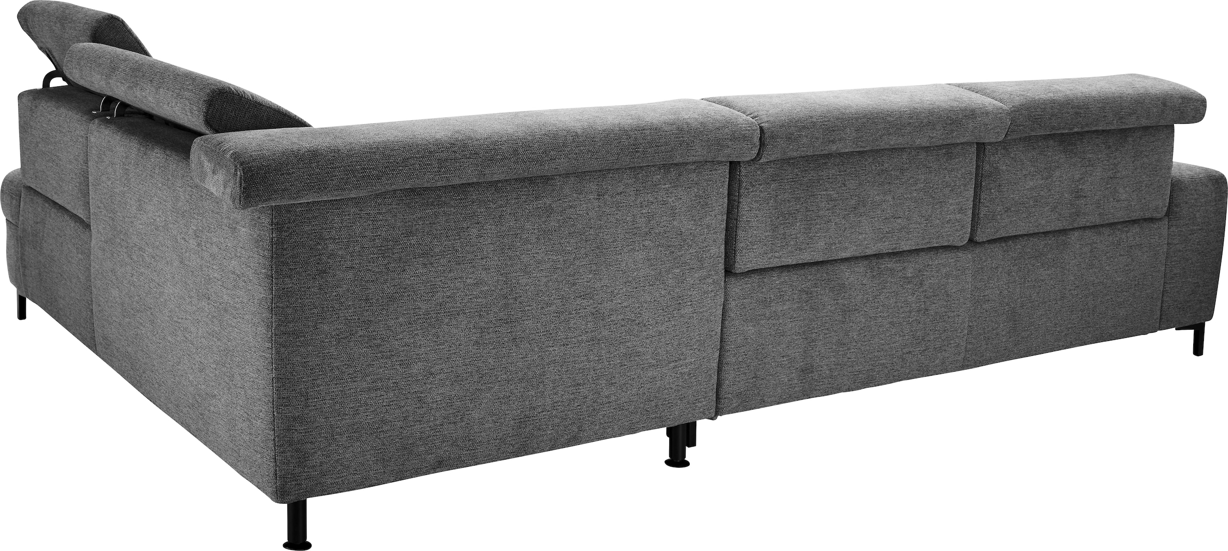 set one by Musterring Ecksofa »SO 3400 Sitzhöhe 47cm oder 49cm, Sitztiefe verstellbar, B/T 317/220 cm«, Kaltschaumpolsterung, Flachgewebe, whlw. mit Funktionen, Sitzhöhe 47