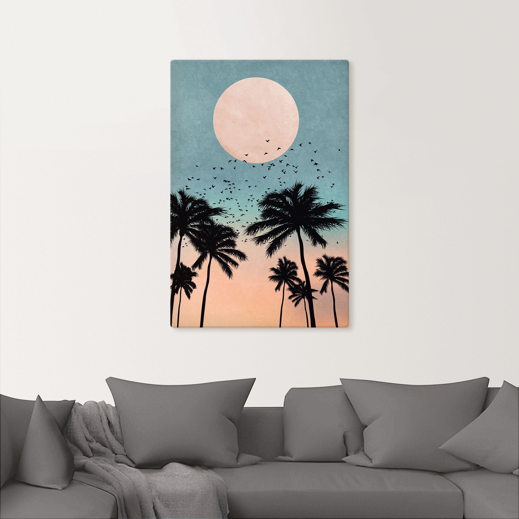 Artland Leinwandbild »Sonnenaufgang« Bilder vom Sonnenuntergang & -aufgang 1 Stk. tlg. auf Holzrahmen gespannt