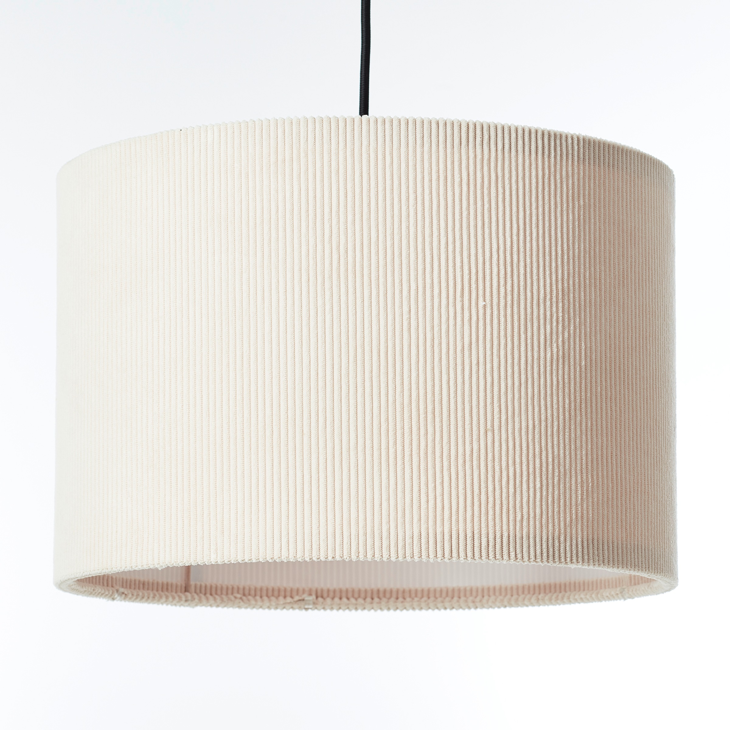 Brilliant Pendelleuchte »Tony«, 1 flammig, Leuchtmittel E27 | ohne Leuchtmittel, mit Cord-Lampenschirm, 150 x 35 cm, E27, kürzbar, Textil