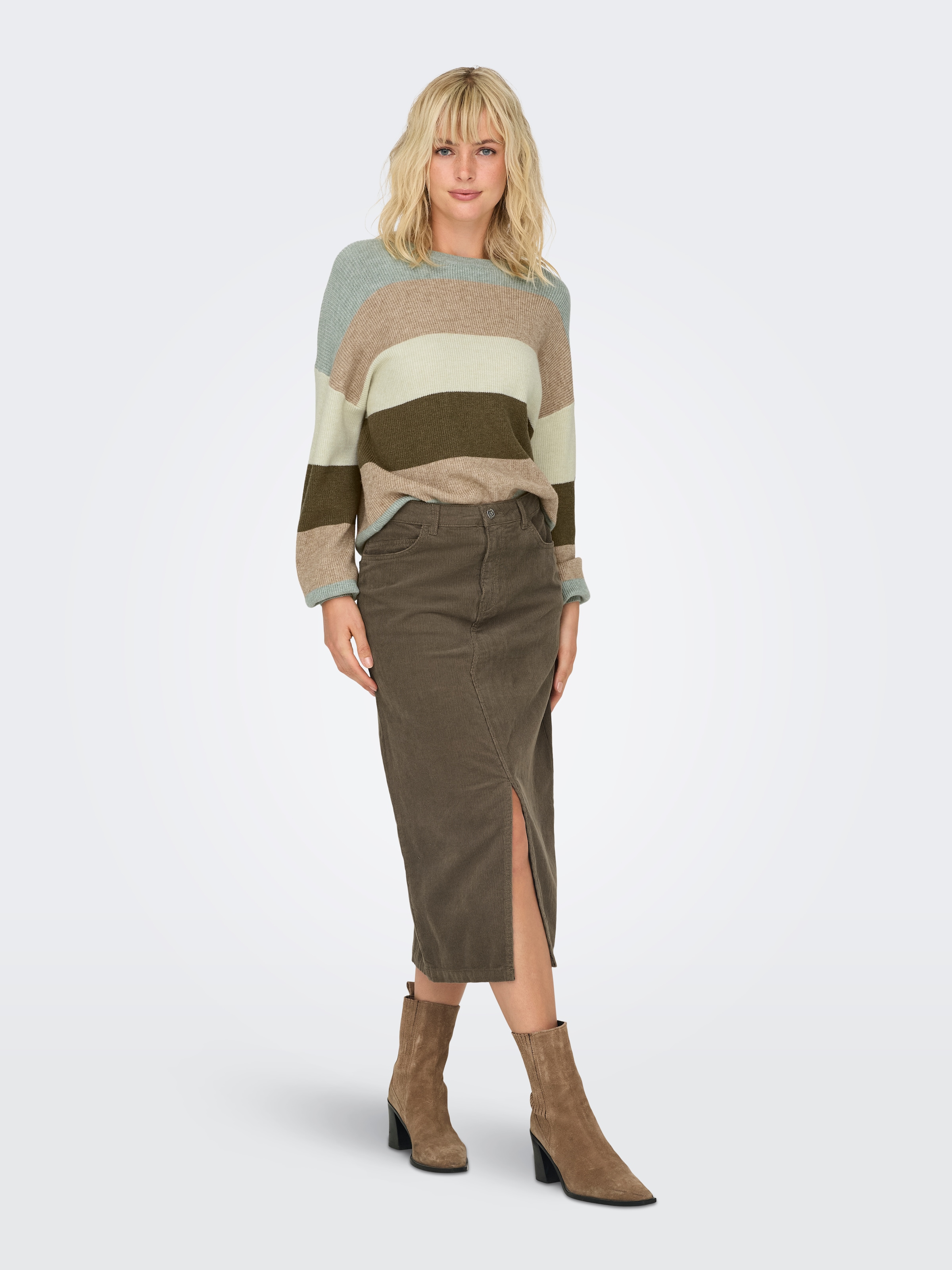 ONLY Strickpullover »ONLATIA L/S STRIPE PULLOVER KNT NOOS«