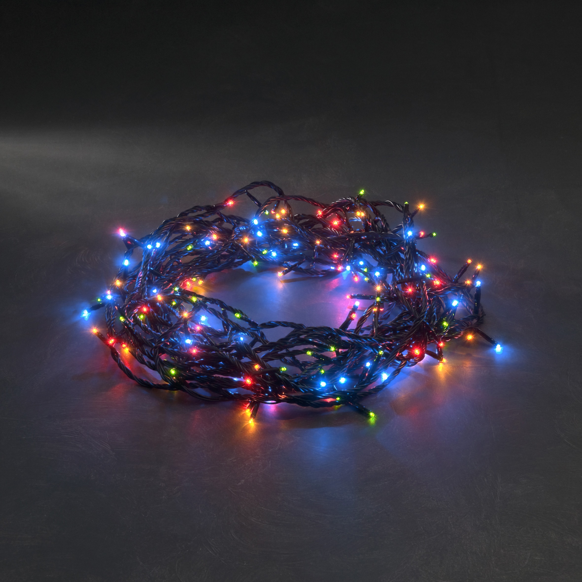 KONSTSMIDE LED-Lichterkette aussen«, kaufen Dioden Lichterkette, Rechnung 80 80 LED bunte 8 St.-flammig, auf Funktionen, mit »Weihnachtsdeko Micro