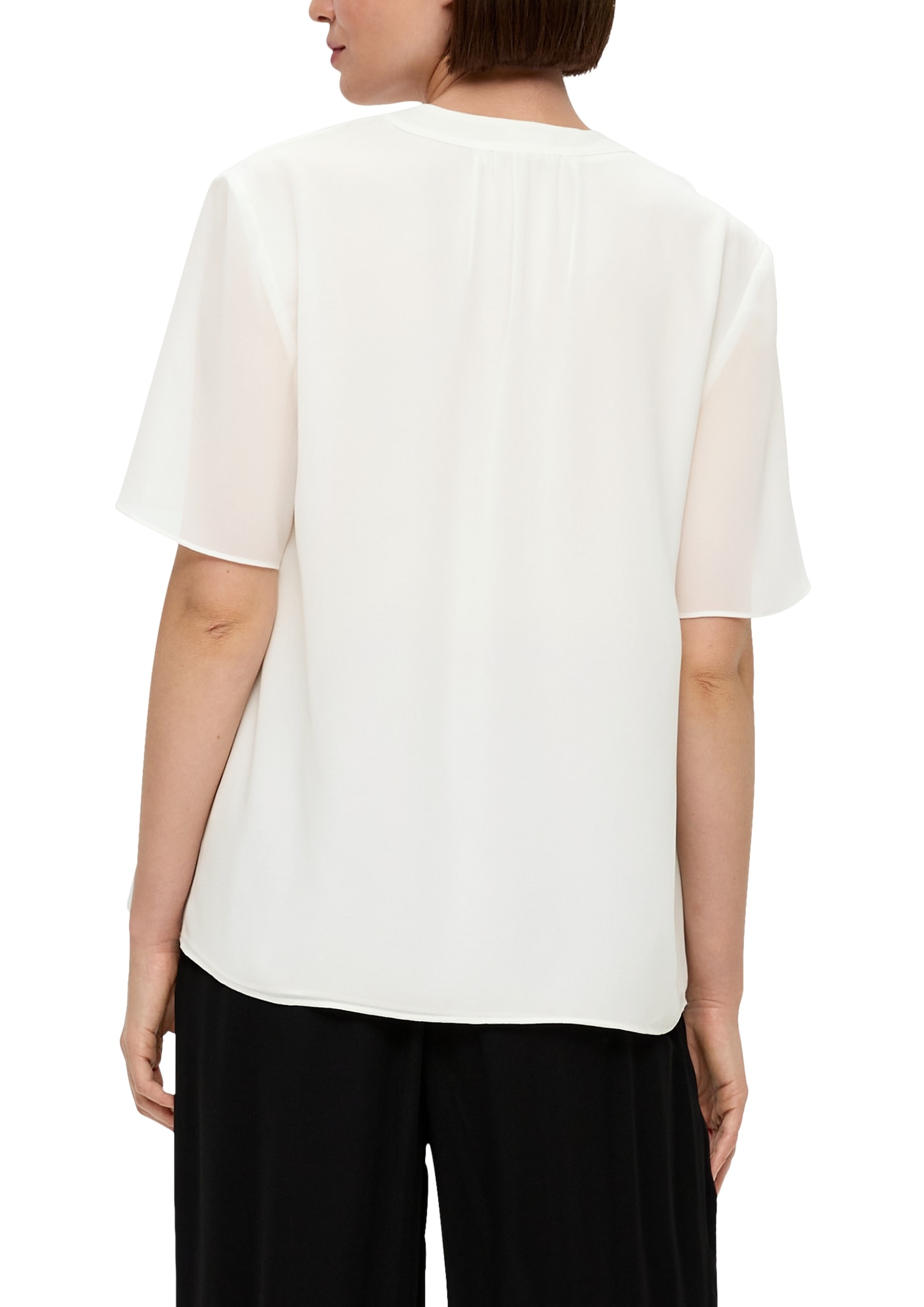 s.Oliver BLACK LABEL Shirtbluse, mit eingelegter Falte vorne