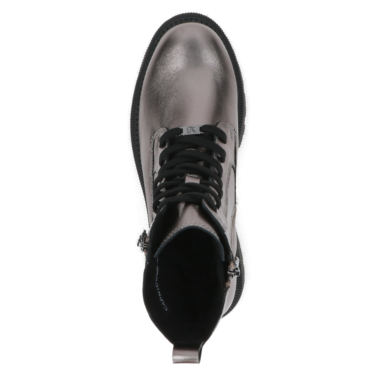 Caprice Schnürboots  , Blockabsatz, Plateau, Schnürstiefelette mit Zierreißverschluss außen