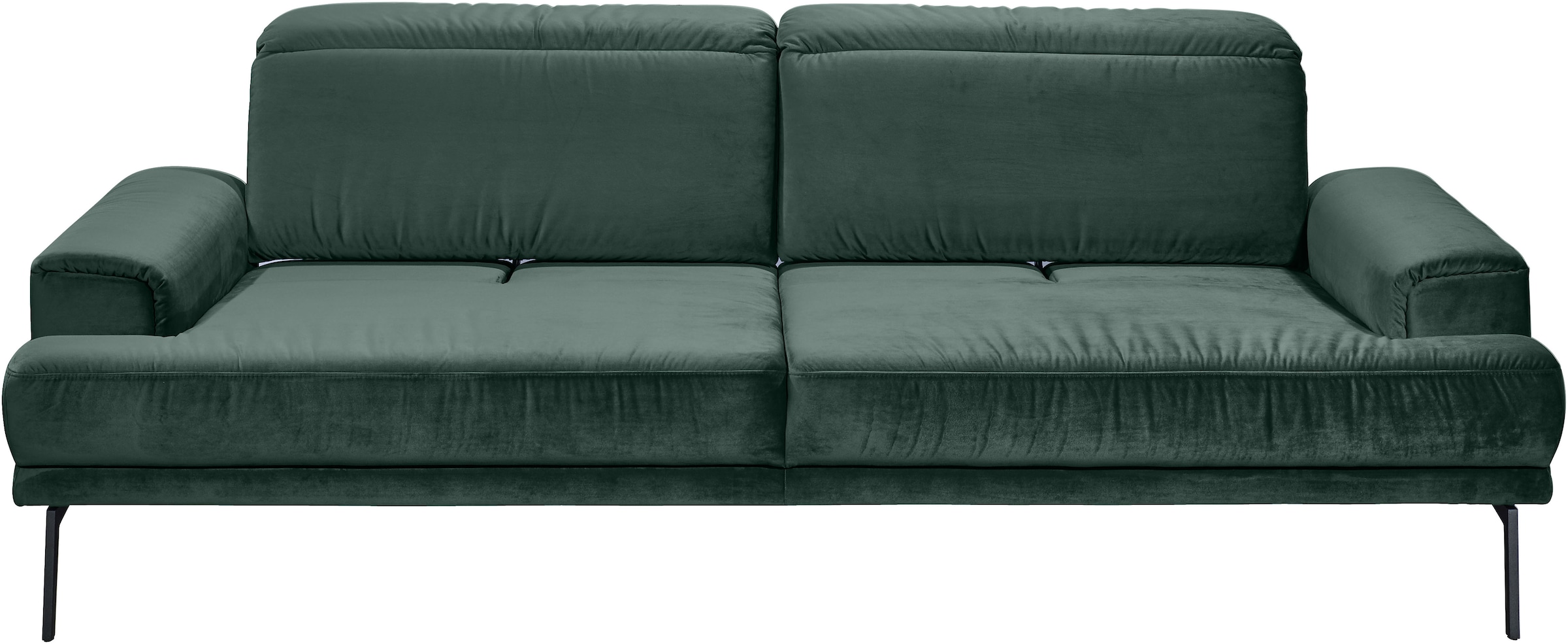 Musterring 3-Sitzer »MR 4580«, inkl. Kopf- und Sitztiefenverstellung, Fuß schwarz, B228 x T103 cm