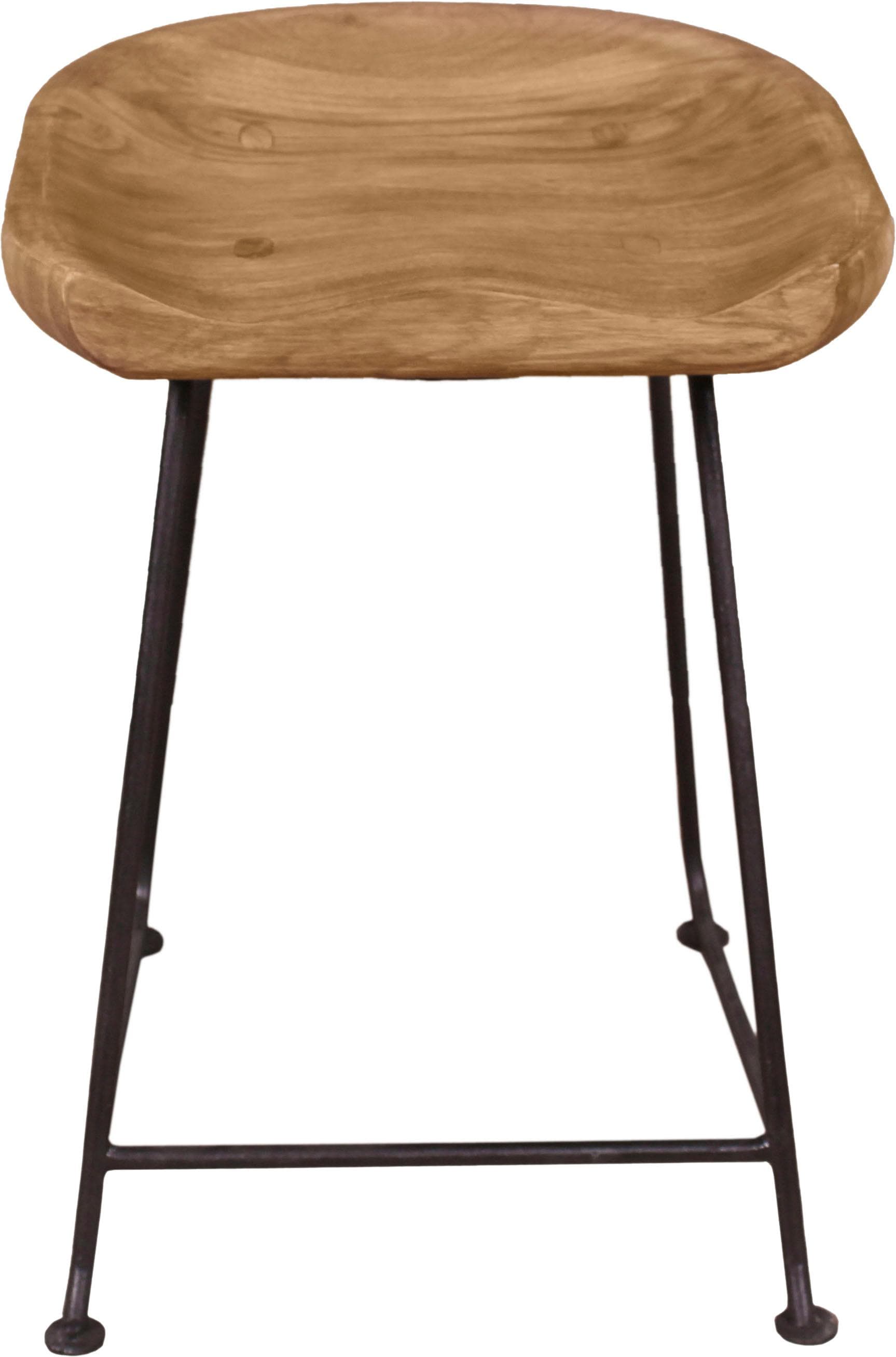 SIT Hocker »Live Edge«, aus massiver Akazie, mit Metallgestell