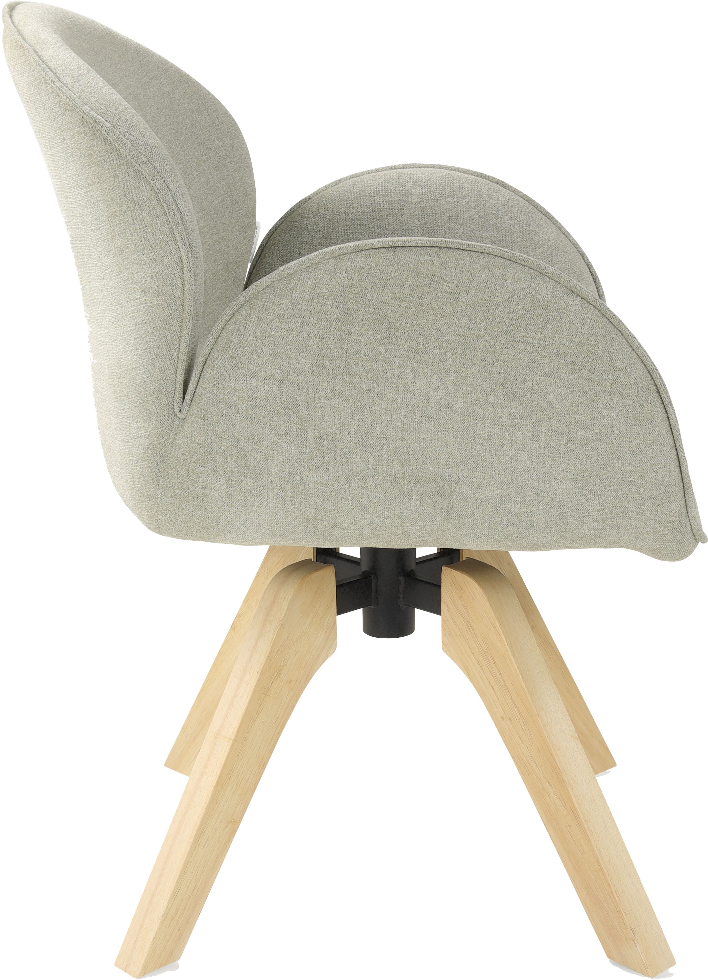 TOM TAILOR HOME Armlehnstuhl »WINGS ARMCHAIR« (Set) 2 Stk.mit Armlehnen, drehbar, Rückholfunktion, Massivholzgestell