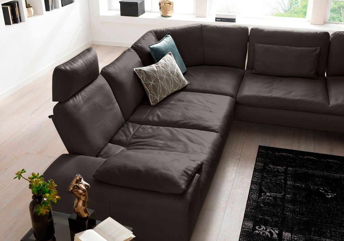W.SCHILLIG Ecksofa »valentinoo, Designsofa, elegant und bequem, L-Form«, (Set), mit Sitztiefenverstellung, Breite 318 cm