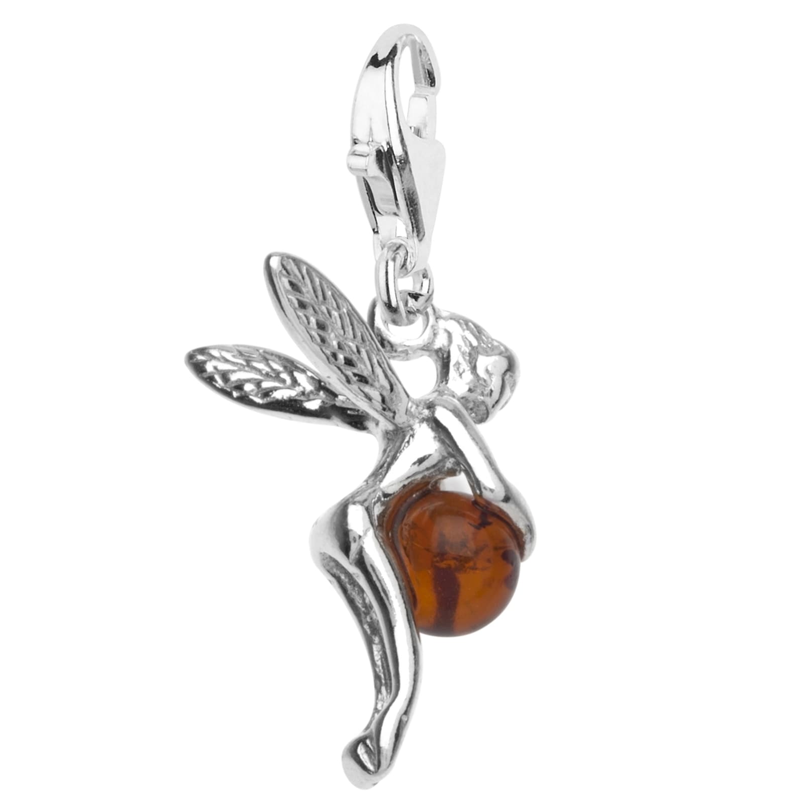 OSTSEE-SCHMUCK Kettenanhänger »- Elfe - Silber 925/000 - Bernstein«
