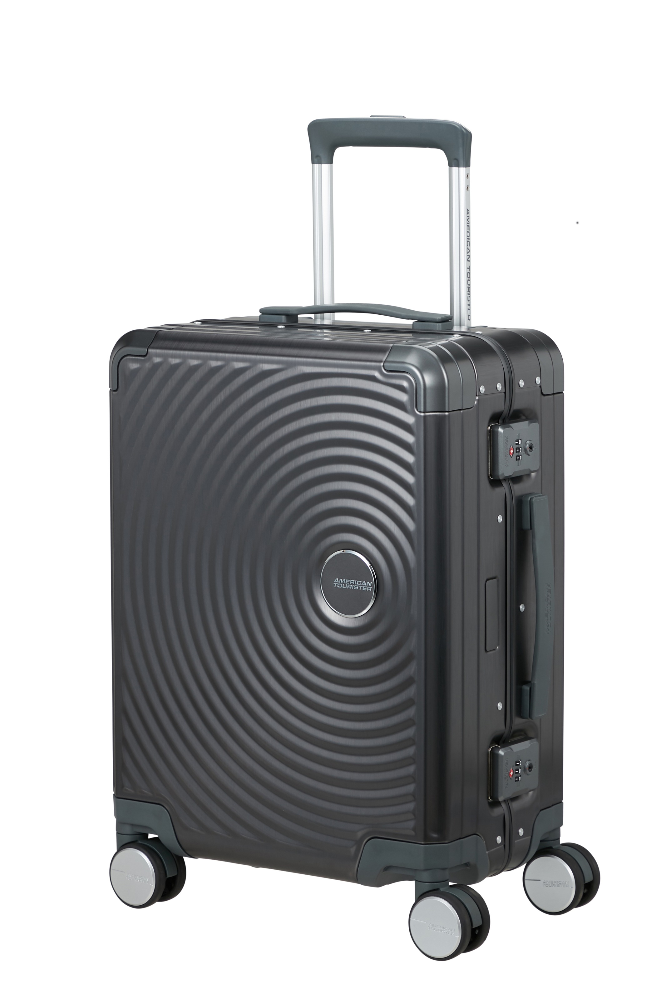 American Tourister Soundbox Alu Bagage cabine Brushed Anthracite