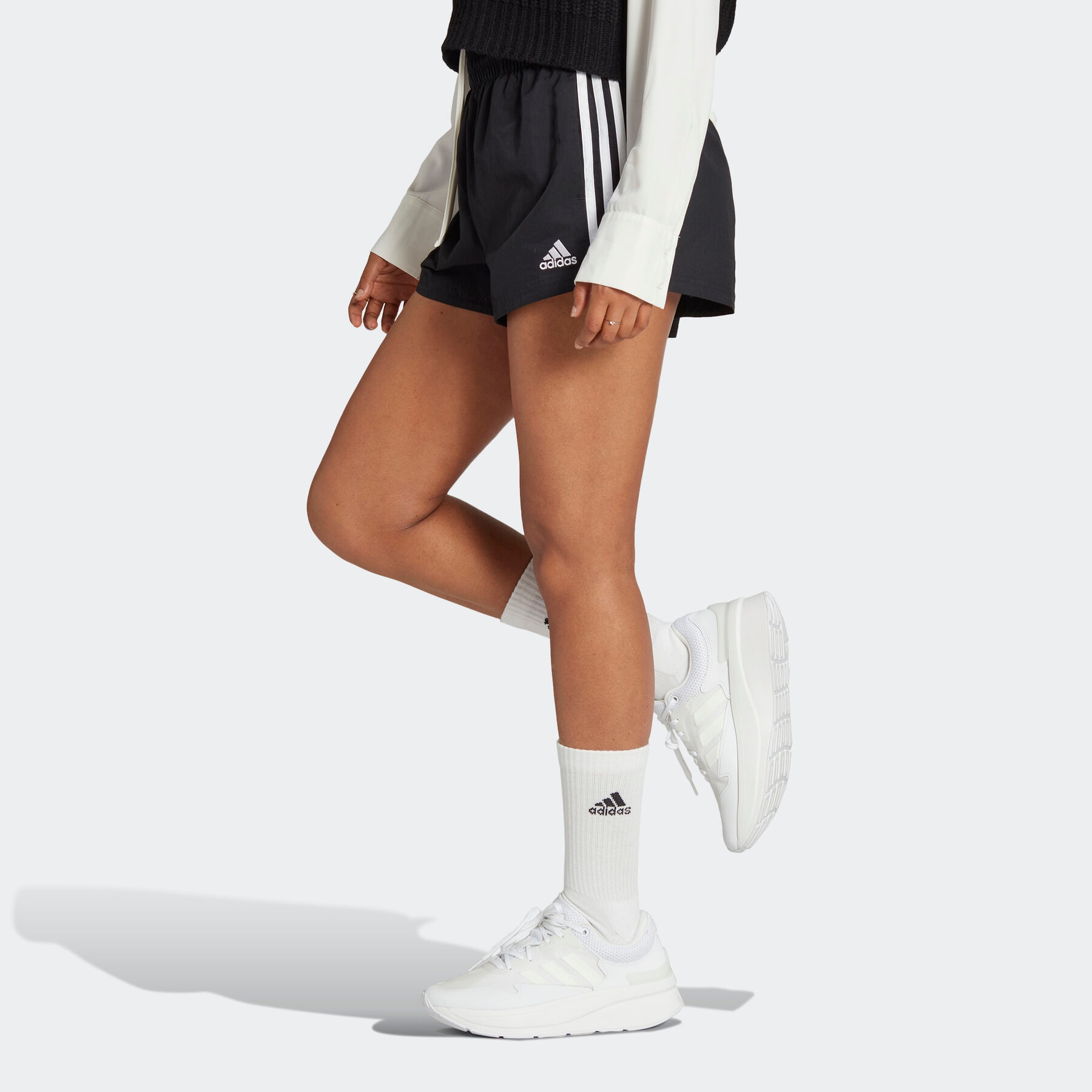 tlg.) Sportswear ♕ bei WOVEN«, (1 »ESSENTIALS 3-STREIFEN adidas Shorts