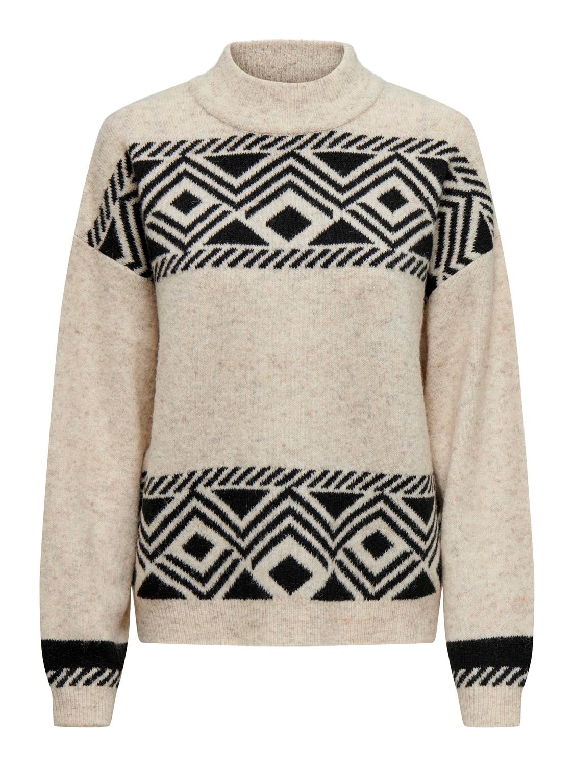 ONLY Stehkragenpullover »ONLVICTORIA L/S PULLOVER KNT NOOS«
