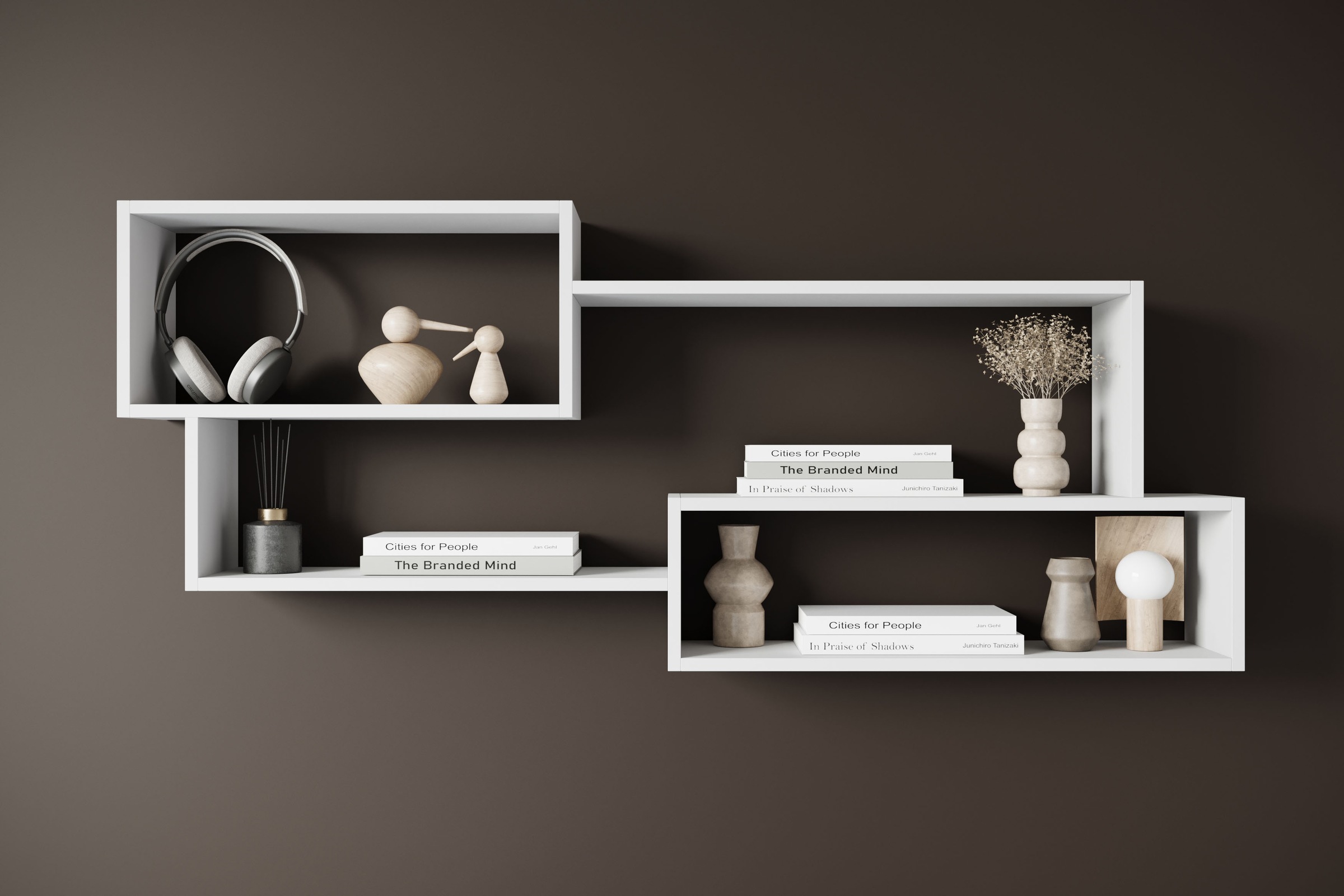 Home affaire Wandboard "Wandregal Trio" 1 Stk. tlg. Ideal als Bücherregal, Dekoregal oder Ablage im Büro