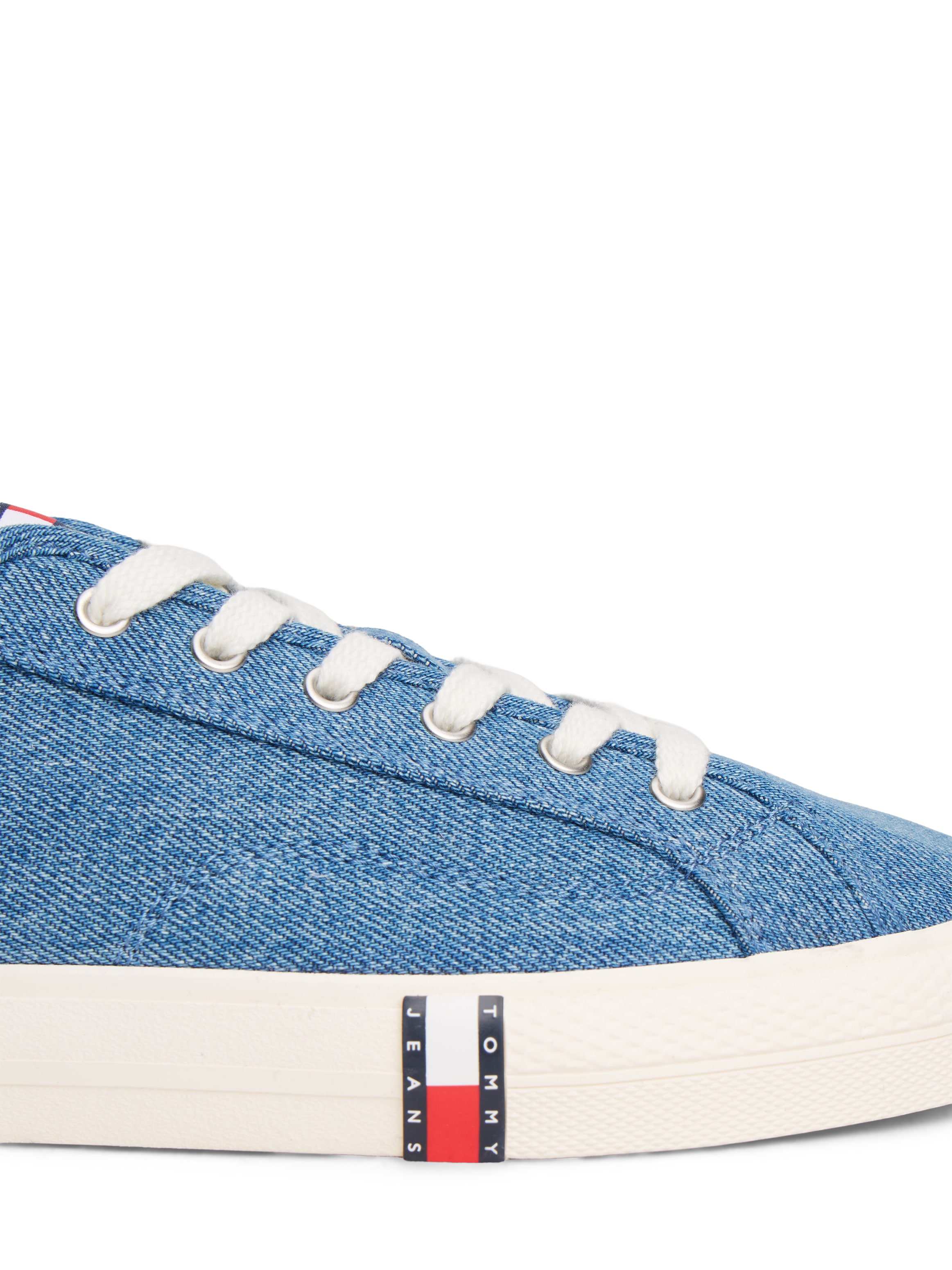 Tommy Jeans Plateausneaker »ARCHIVE Y2K DENIM«  Schnürschuh, Halbschuh, Freizeitschuh mit Flagge im Plateau