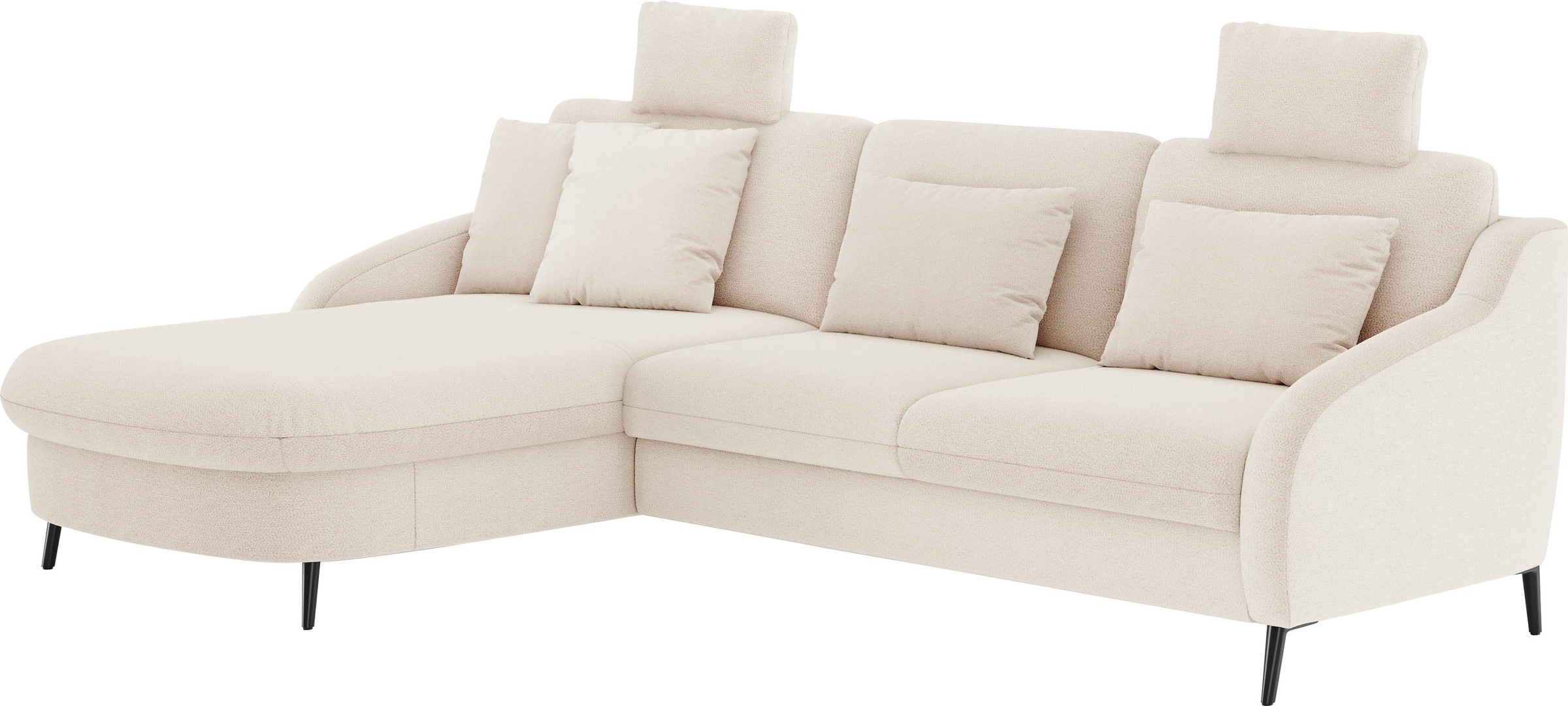 sit&more Ecksofa »Soul L-Form«, wahlweise mit Bettfunktion und Bettkasten oder Schubkasten