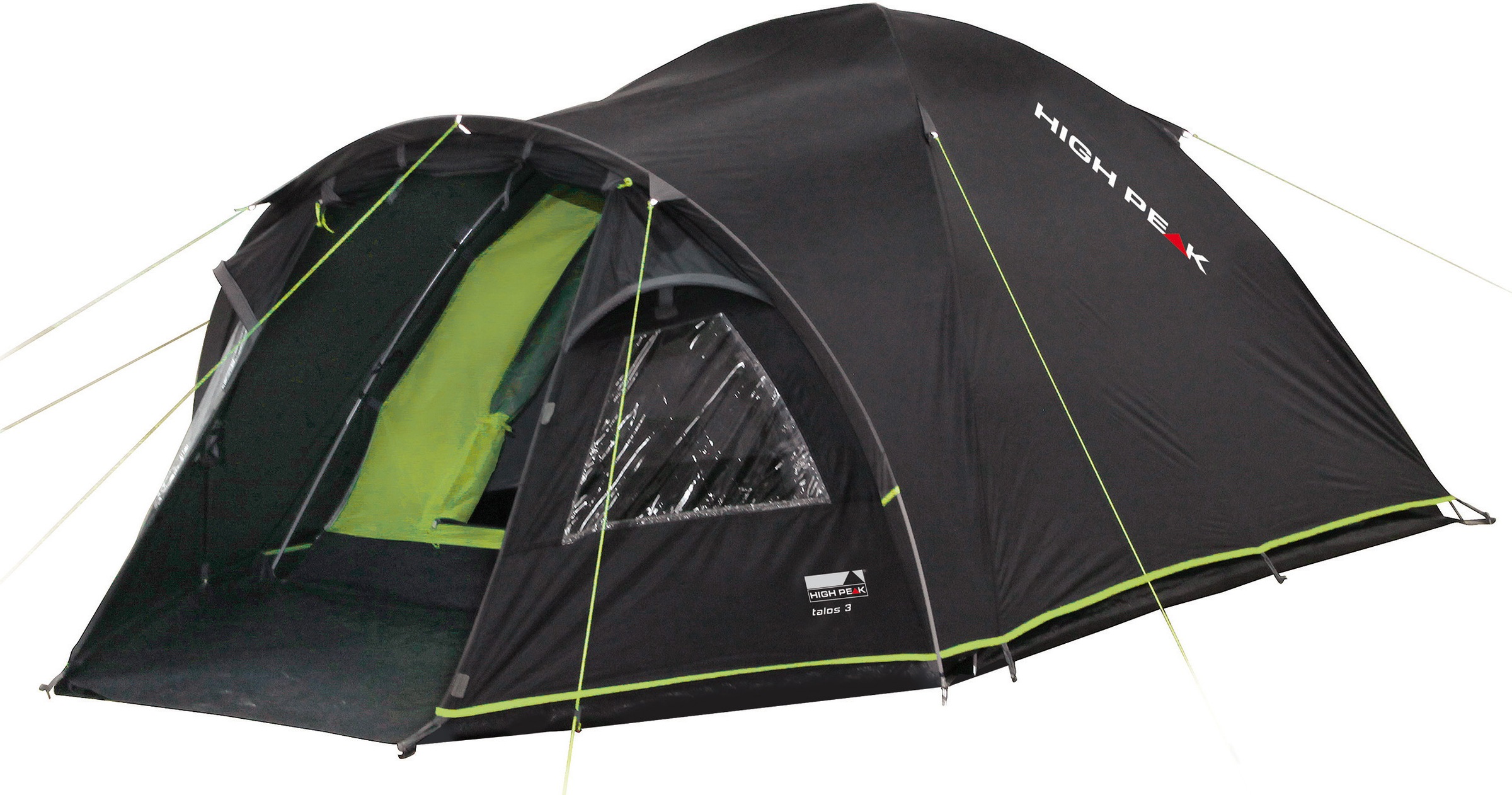 High Peak Kuppelzelt "Talos 3" 3 Personen Set, mit Transporttasche