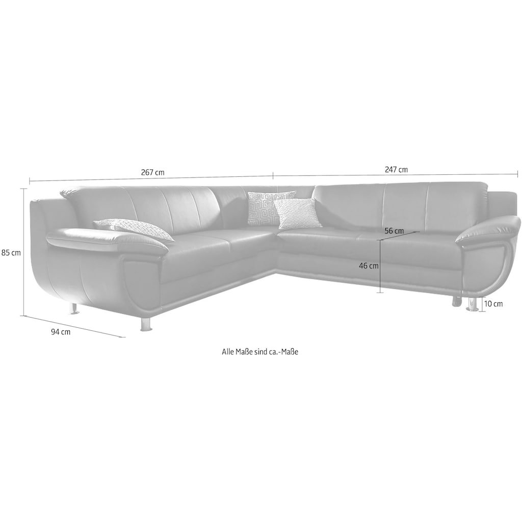 TRENDMANUFAKTUR Ecksofa »Rondo«