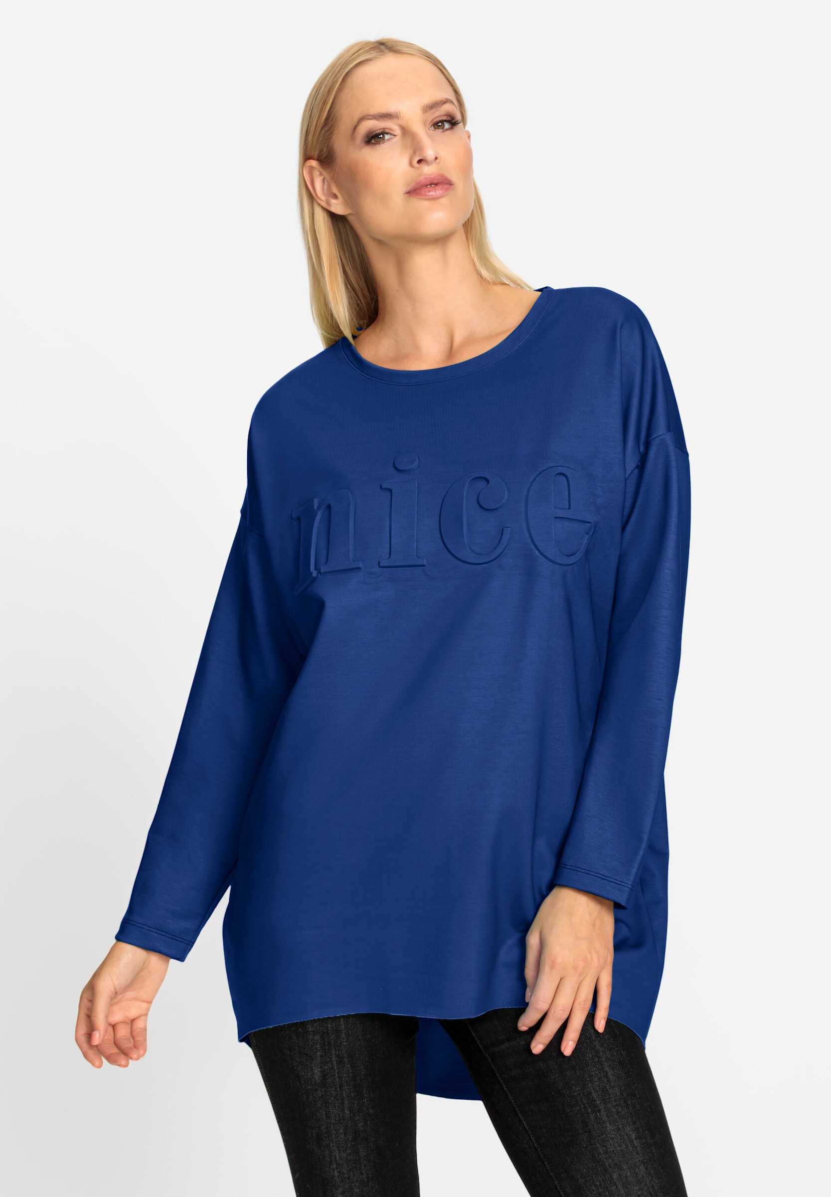 heine Longshirt »Longshirt Longshirt mit Prägung«