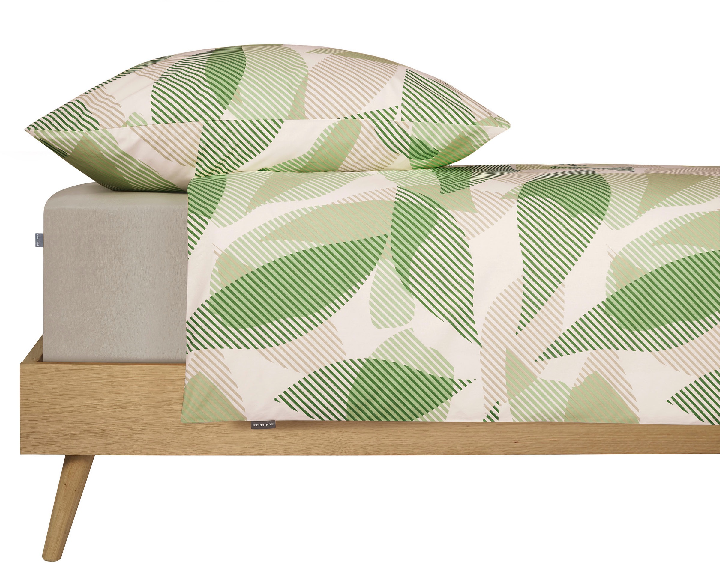 Schiesser Bettwäsche »Lea aus weicher Baumwolle mit einem aufwändigen Grafikdesign«, MADE IN GREEN by OEKO-TEX®