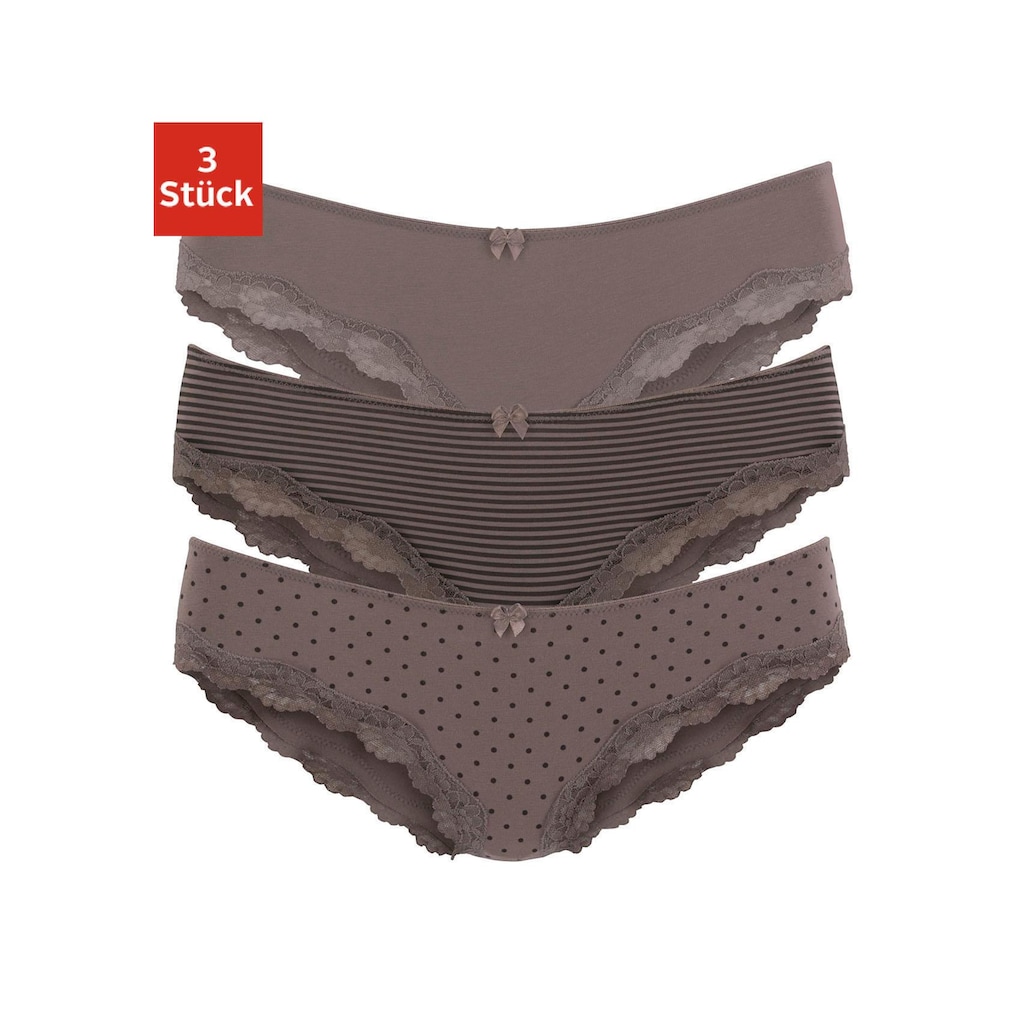 LASCANA Slip, (Packung, 3 St.)