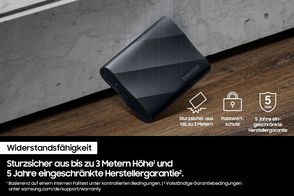 Samsung externe SSD »T9« 1 TB Anschluss USB Typ-C,3.2 Gen 2 (3.1 Gen 2)