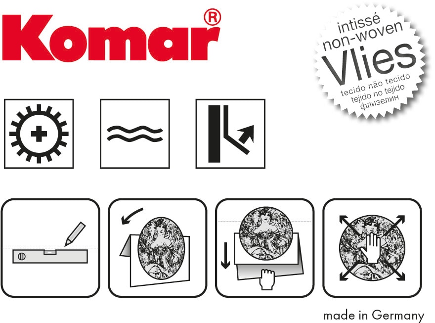 Komar Wandtattoo »selbstklebendes Vlies - Jungle Joy - Größe 125 x 125 cm«, (1 St.), rund und selbstklebend
