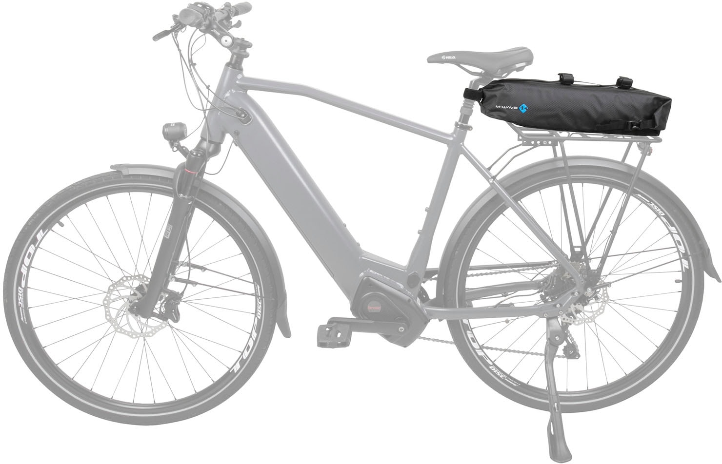 M-Wave Fahrradtasche »ROUGH RIDE B«, (Packung, 1 tlg.), variable Größeneinstellung