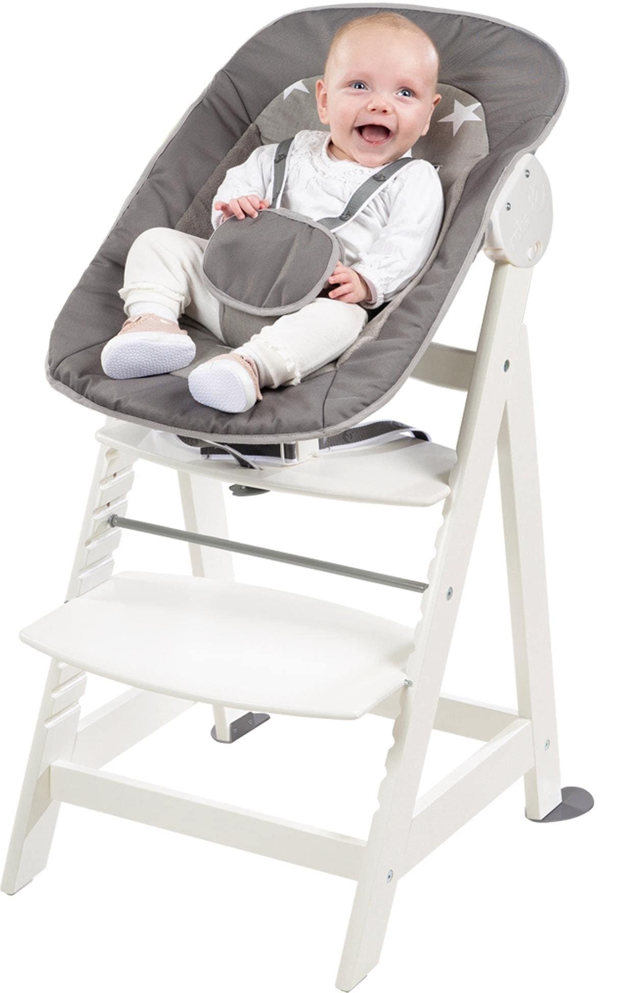 roba® Hochstuhl bei Neugeborenen-Aufsatz Set Little Born Up, mit ♕ Stars«, »2-in-1