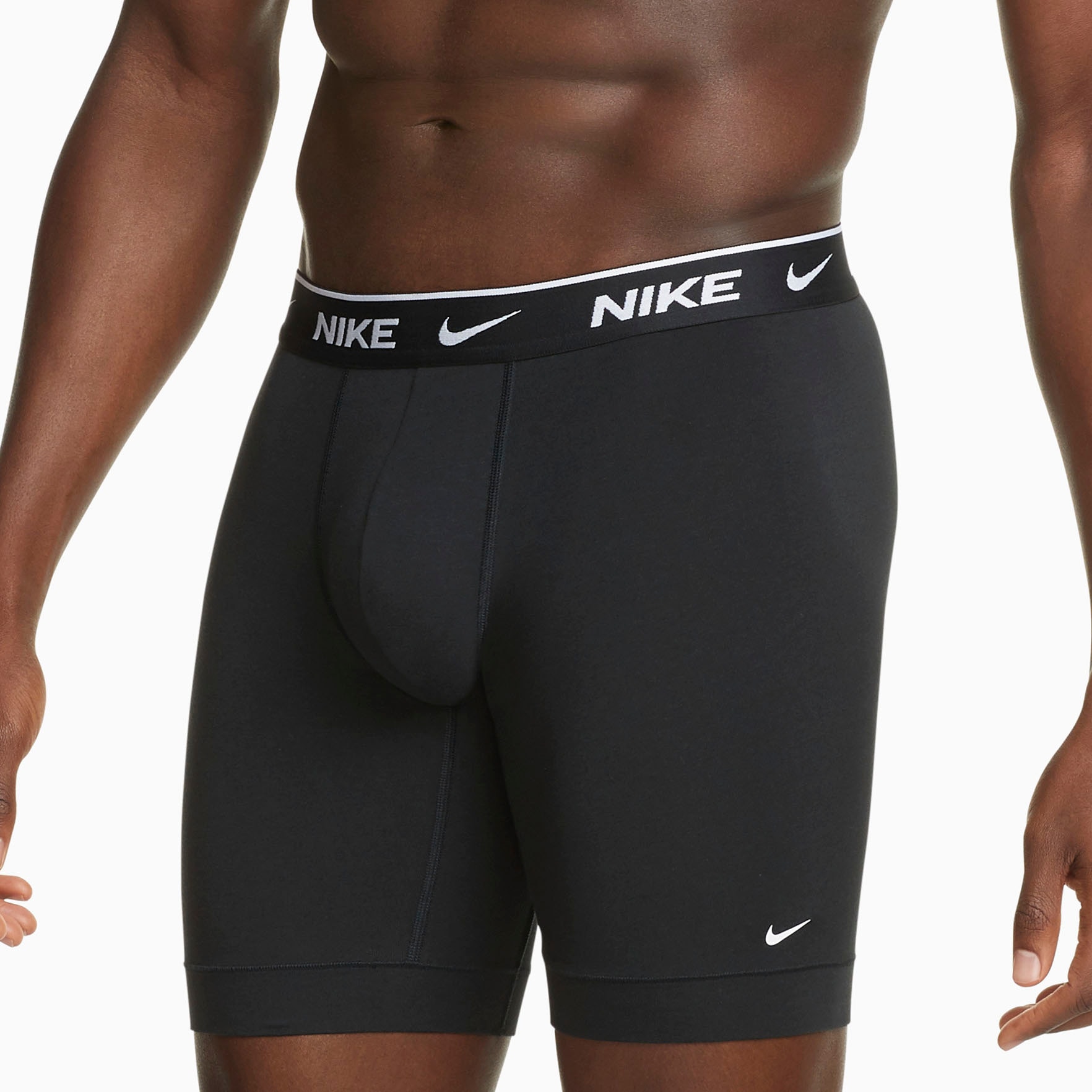 NIKE Underwear Boxer »BOXER BRIEF LONG 3PK«, (Packung, 3 St., 3er), mit Logo-Elastikbund