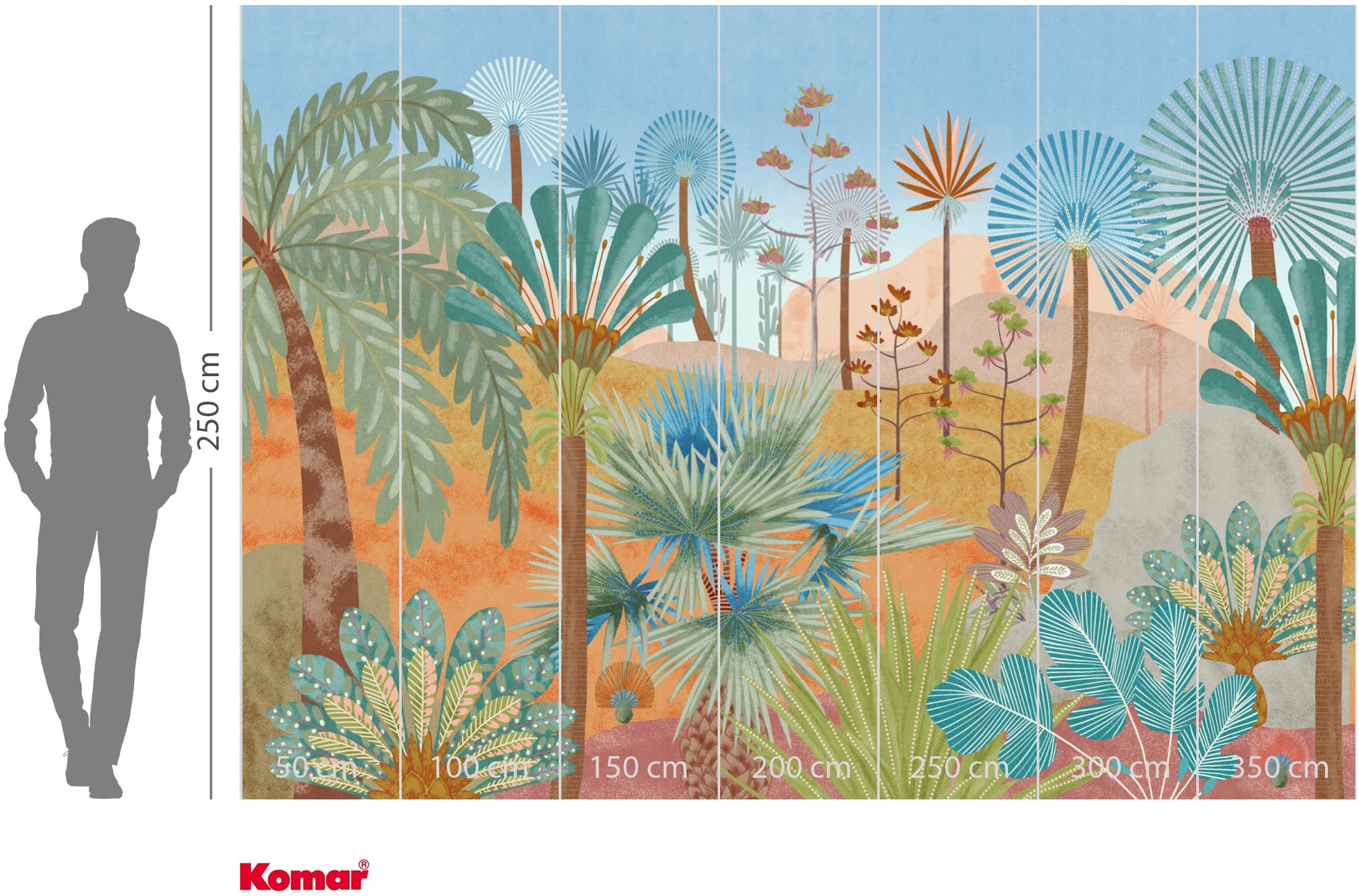 Komar Fototapete »Vlies Fototapete - Colinas - Größe 350 x 250 cm« Motiv | bedruckt glatt