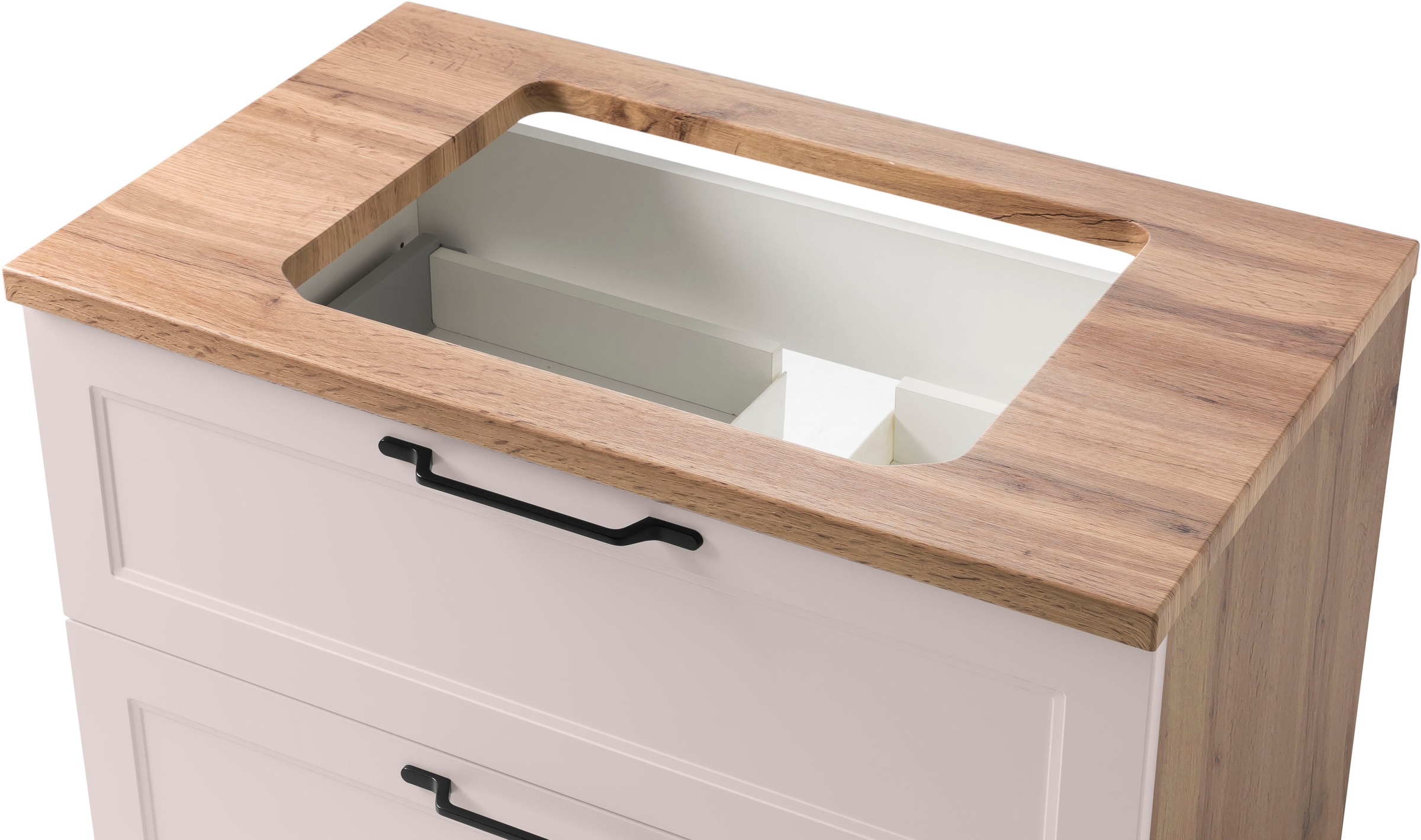 welltime Waschtisch »Lana«, Badmöbel inkl. Waschbecken, 80 cm breit