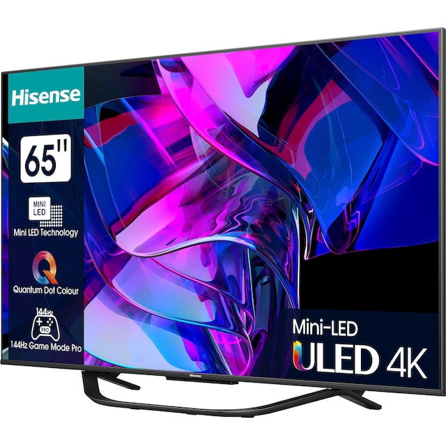 Hisense Mini-LED-Fernseher »65U7KQ«, 164 cm/65 Zoll, 4K Ultra HD, Smart-TV  ➥ 3 Jahre XXL Garantie | UNIVERSAL