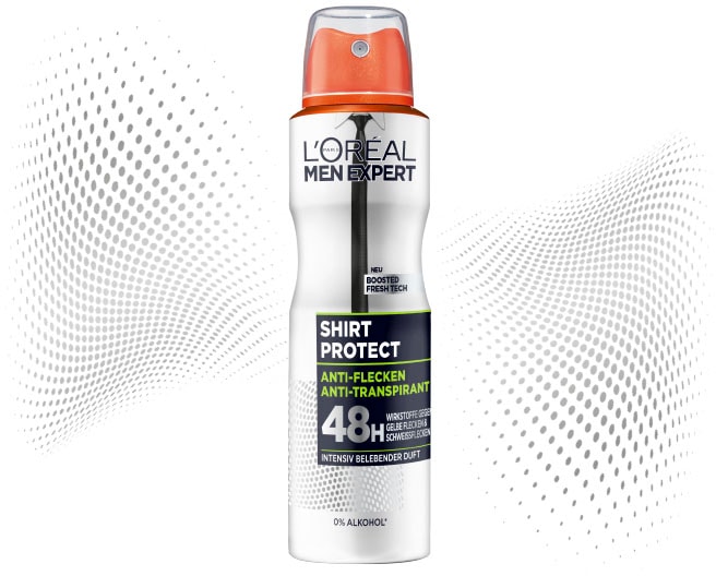 L'ORÉAL PARIS MEN EXPERT Deo-Spray »Deo Spray Shirt Control 48h«, (Packung, 6 tlg.)