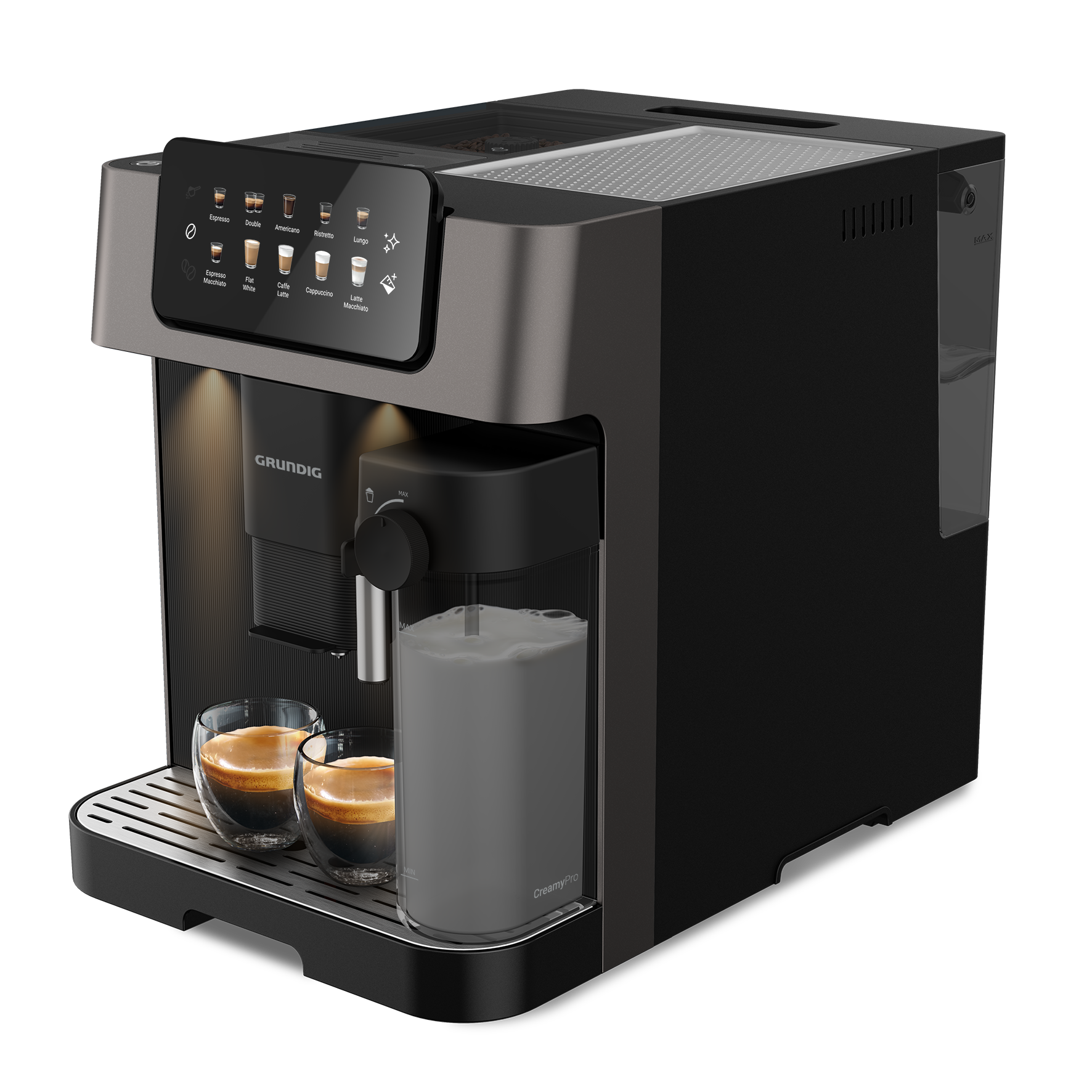 Grundig Kaffeevollautomat »KVA 7230« Kaffeevollautomat mit 19 Bar, GrindPro™ & CreamyPro™ System