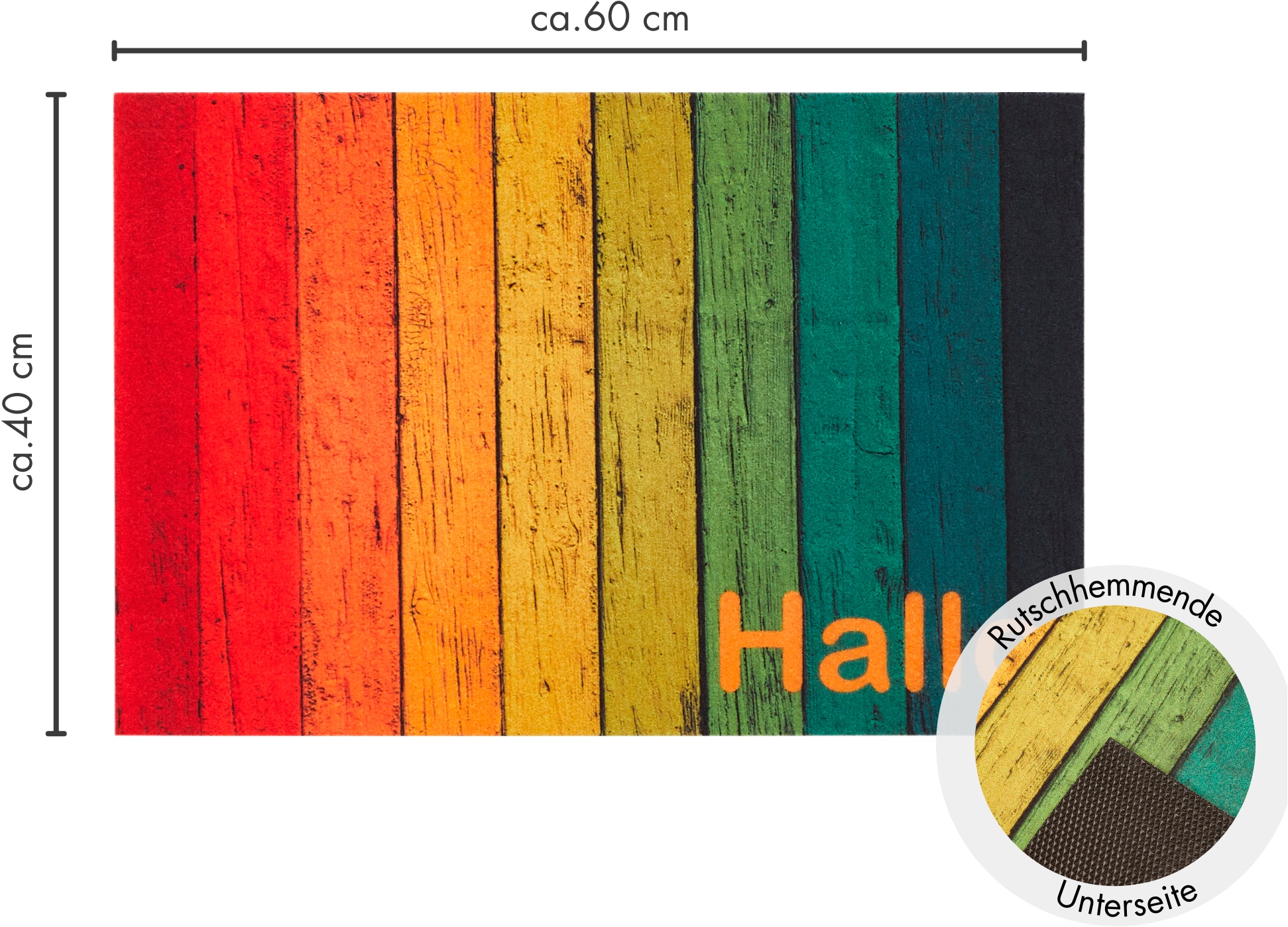 Andiamo Fußmatte »Modern«, rechteckig, 6,5 mm Höhe, Schmutzfangmatte, bedruckt, diverse Motive, In- und Outdoor geeignet
