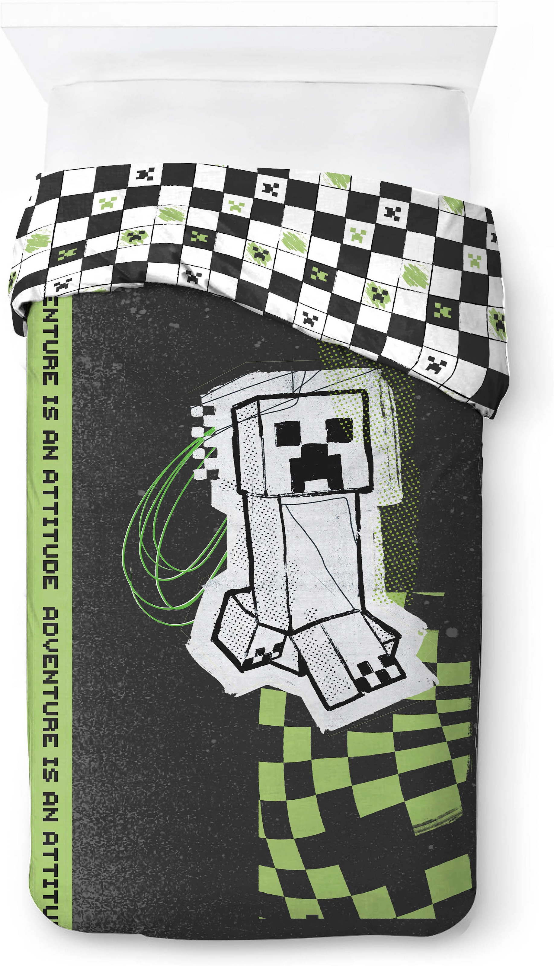 Minecraft Kinderbettwäsche »Minecraft Doodle Skate« 2 100% Baumwolle