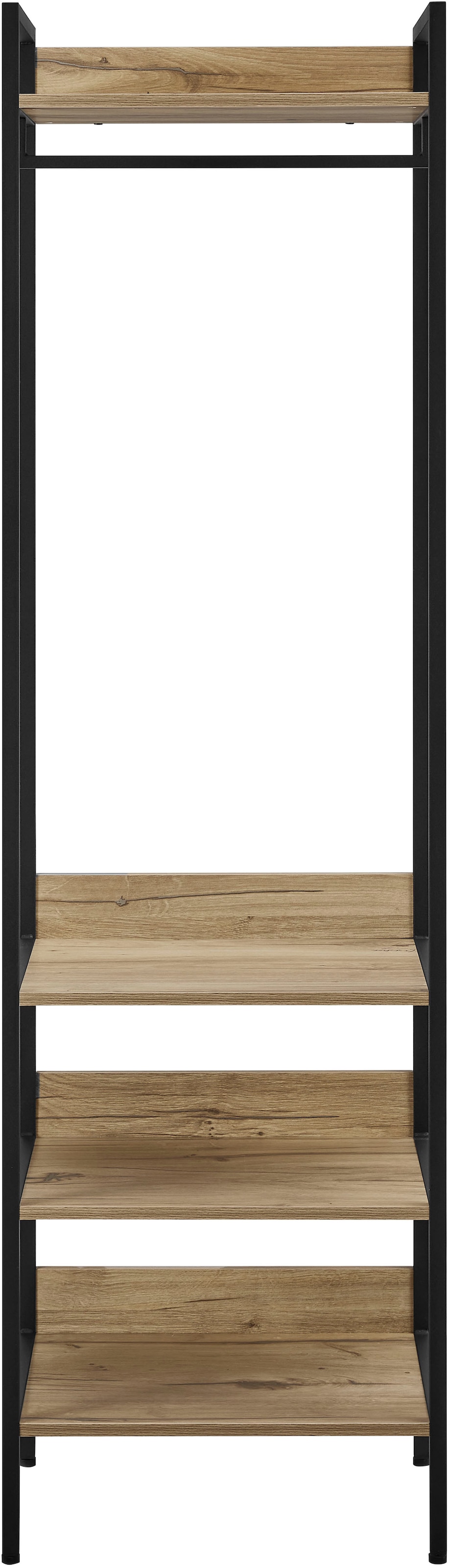 OTTO home Garderobenschrank »Tayler« pflegeleichte Melaminoberfläche, Metallgestell, natürliche ABS-Kanten