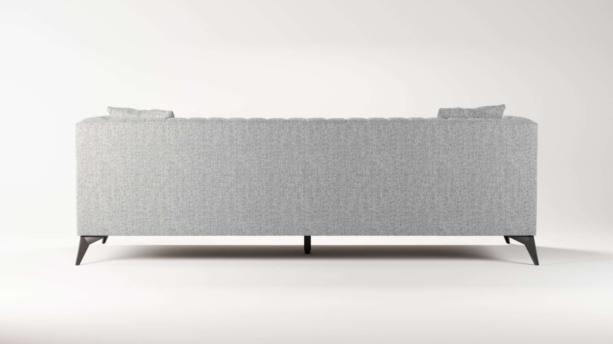 Places of Style 4-Sitzer »MATTHEW elegantes Designsofa, Maße B/T/H: 231/86/74 cm«, XXL, Steppung im Rücken, lose Sitzkissen, incl 2. Zierkissen