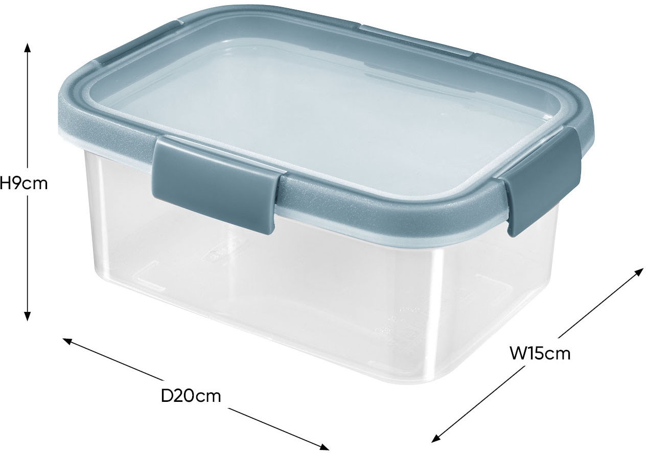 Curver Frischhaltedose »SMART FRESH ECO«, (4 tlg.), 100% Recyclingmaterial, 0,9L; 1L; 1,1L; 1,2L