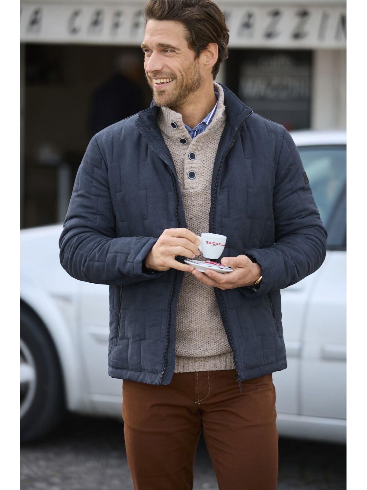 Babista Outdoorjacke »Jacke in Lederoptik LUCEMASO«, (1 St.)
