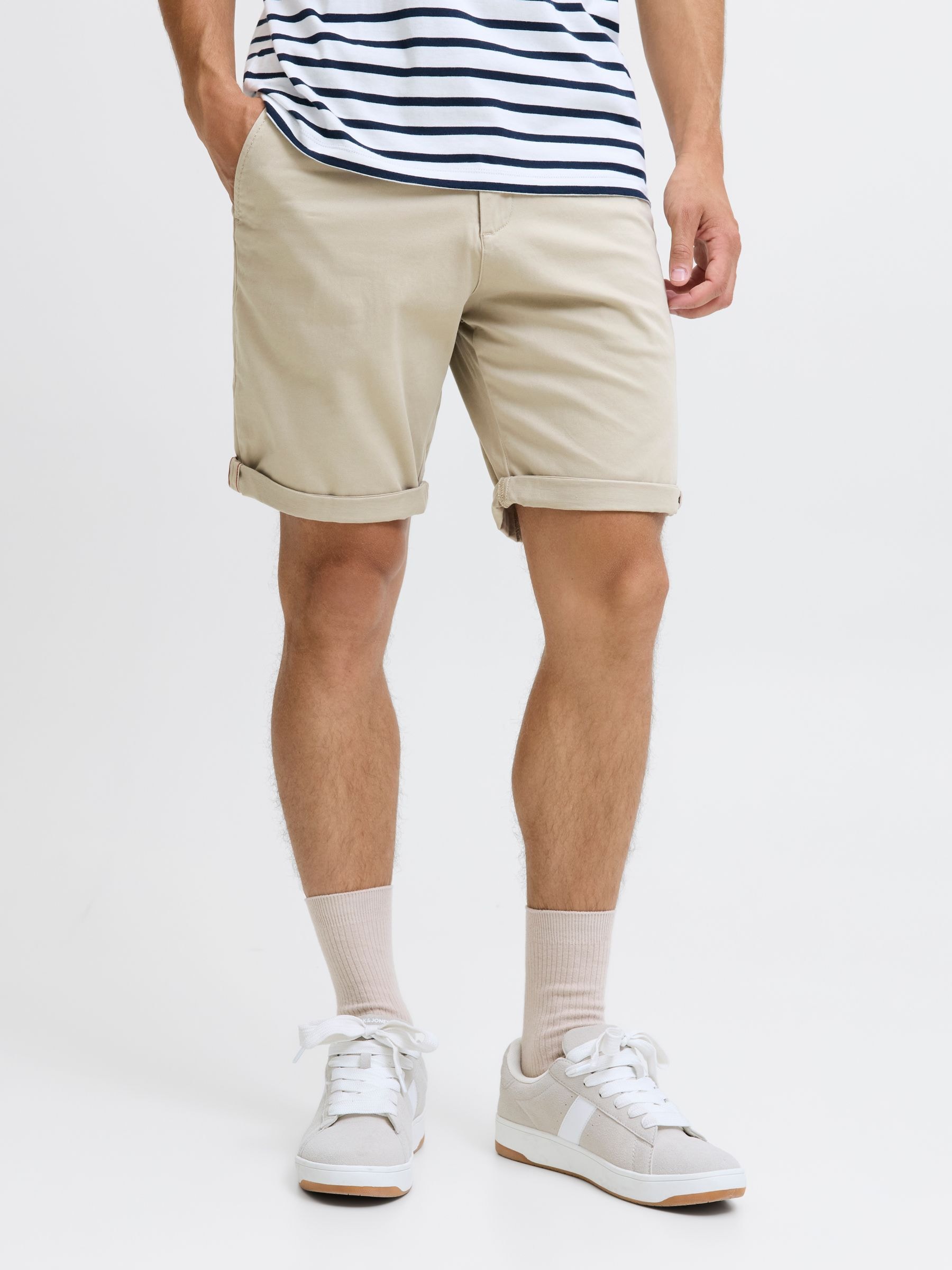 Jack & Jones Chinoshorts »JPSTBOWIE JJSHORTS S«  mit Aufschlag