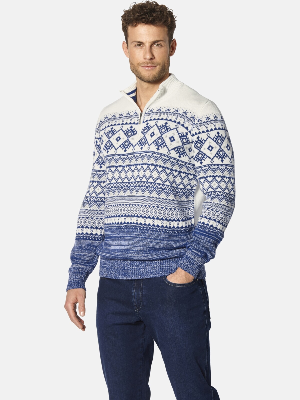 Troyer »Pullover VARZIRO«, im winterlichen Strickmuster