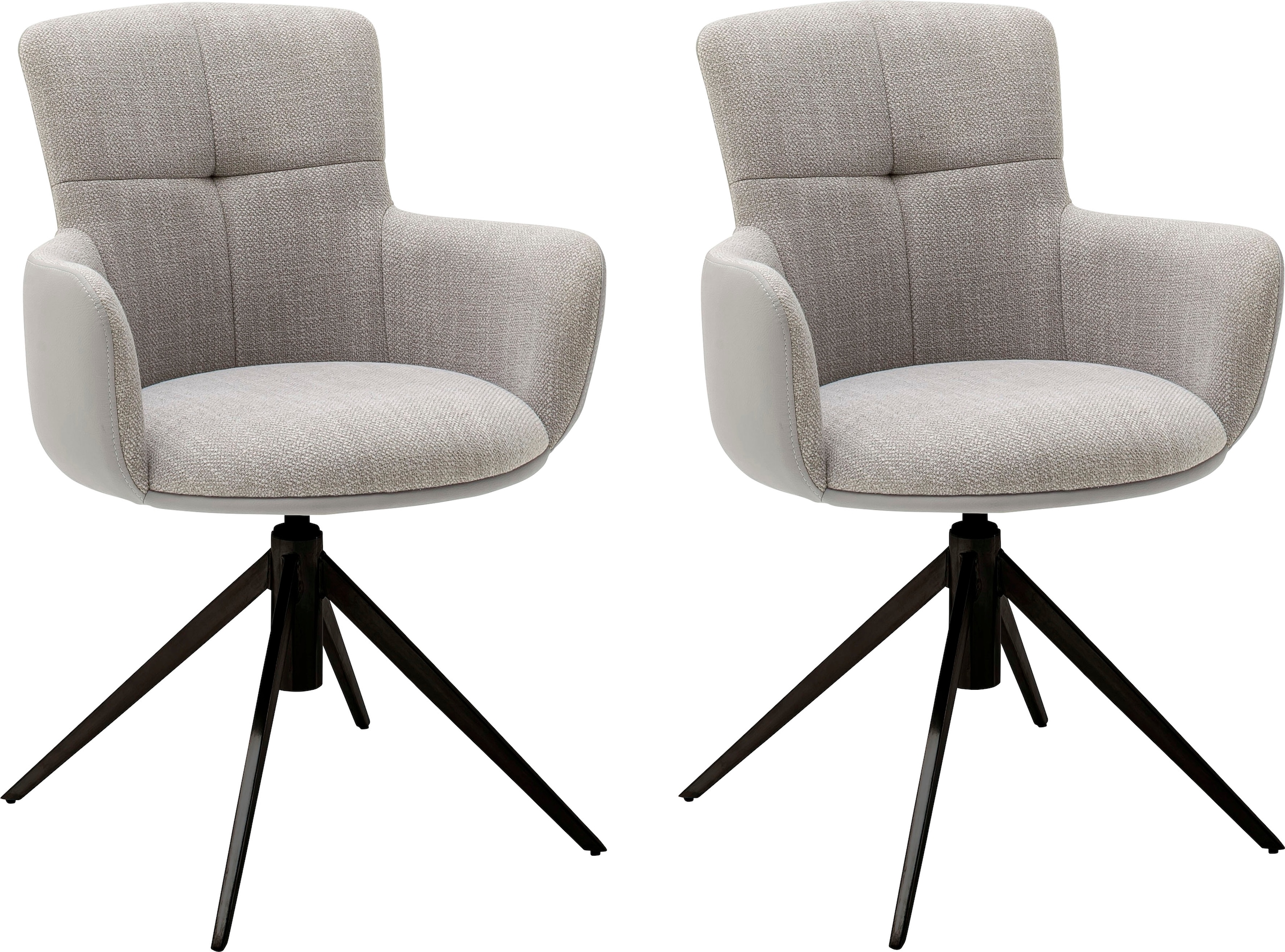 St., (Set), drehbar Set mit 2 furniture Stuhl Esszimmerstuhl kg 2er 120 bis »Mecana«, auf 360° Nivellierung, Materialmix, MCA bestellen Raten