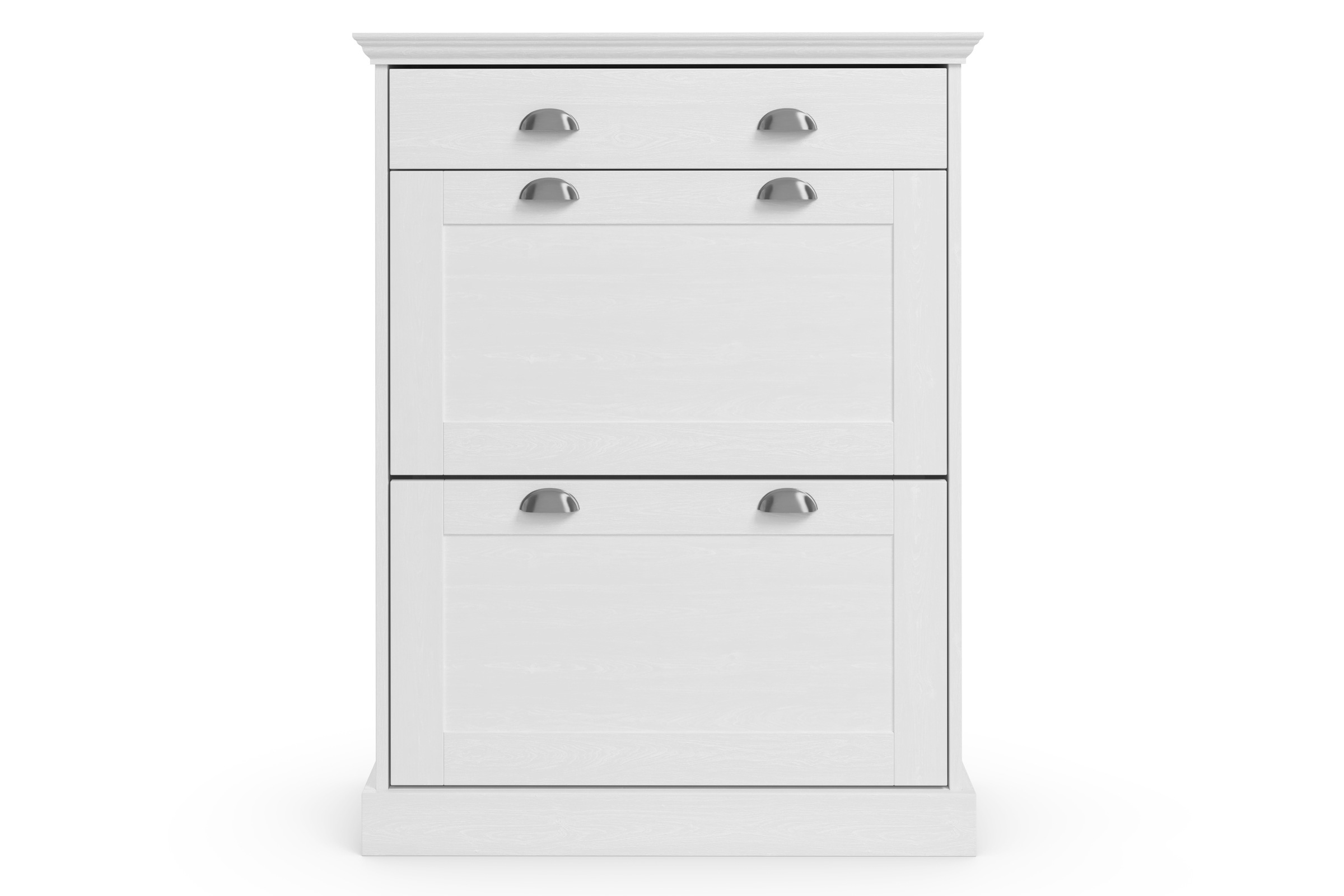 Home affaire Schuhschrank »Motala«, mit 2 Klappen u. 1 Schublade, Platz für 12-14 paar Schuhe, Höhe 105 cm