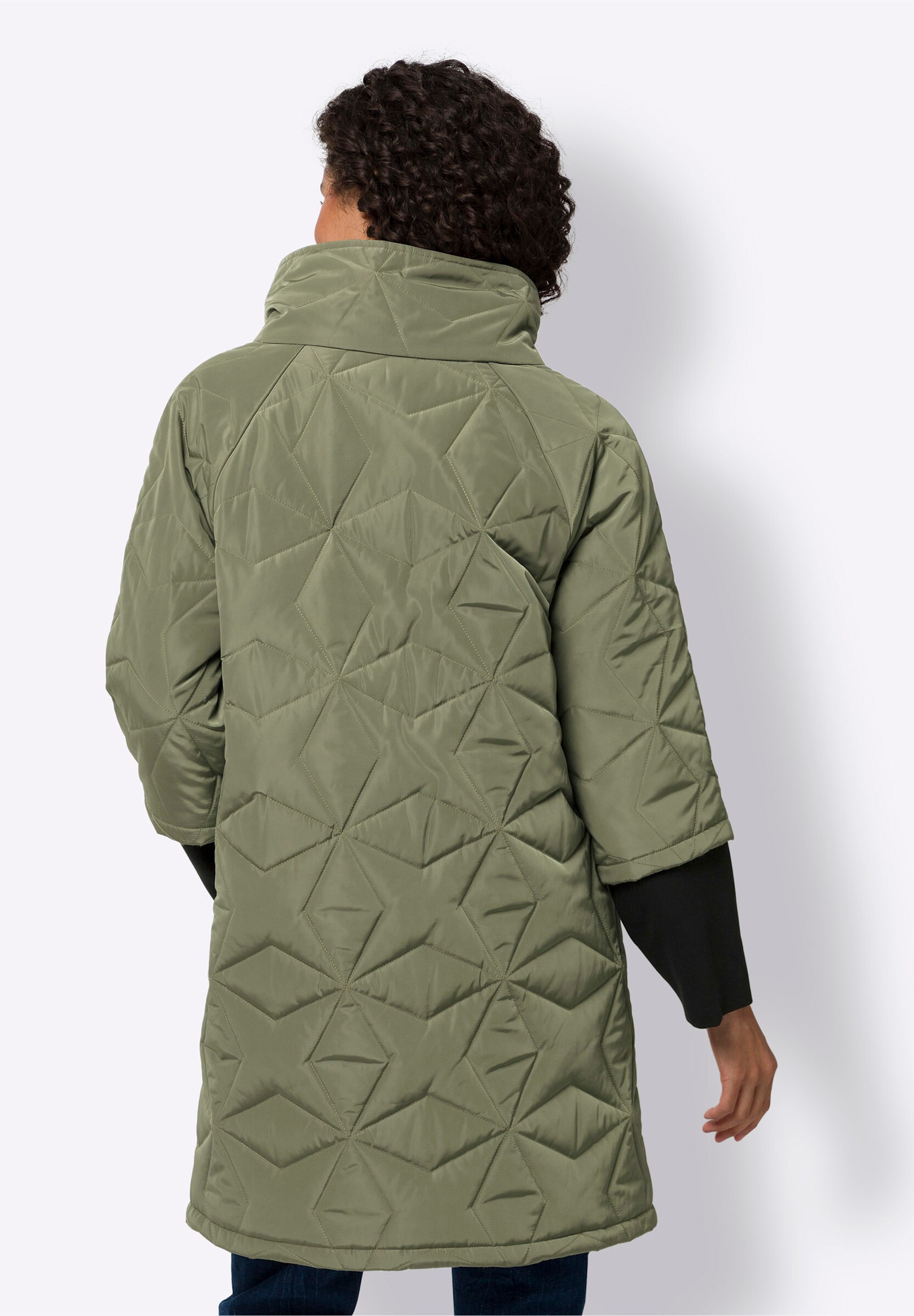 heine Steppjacke »Longjacke Longjacke mit modischer Steppung« ohne Kapuze