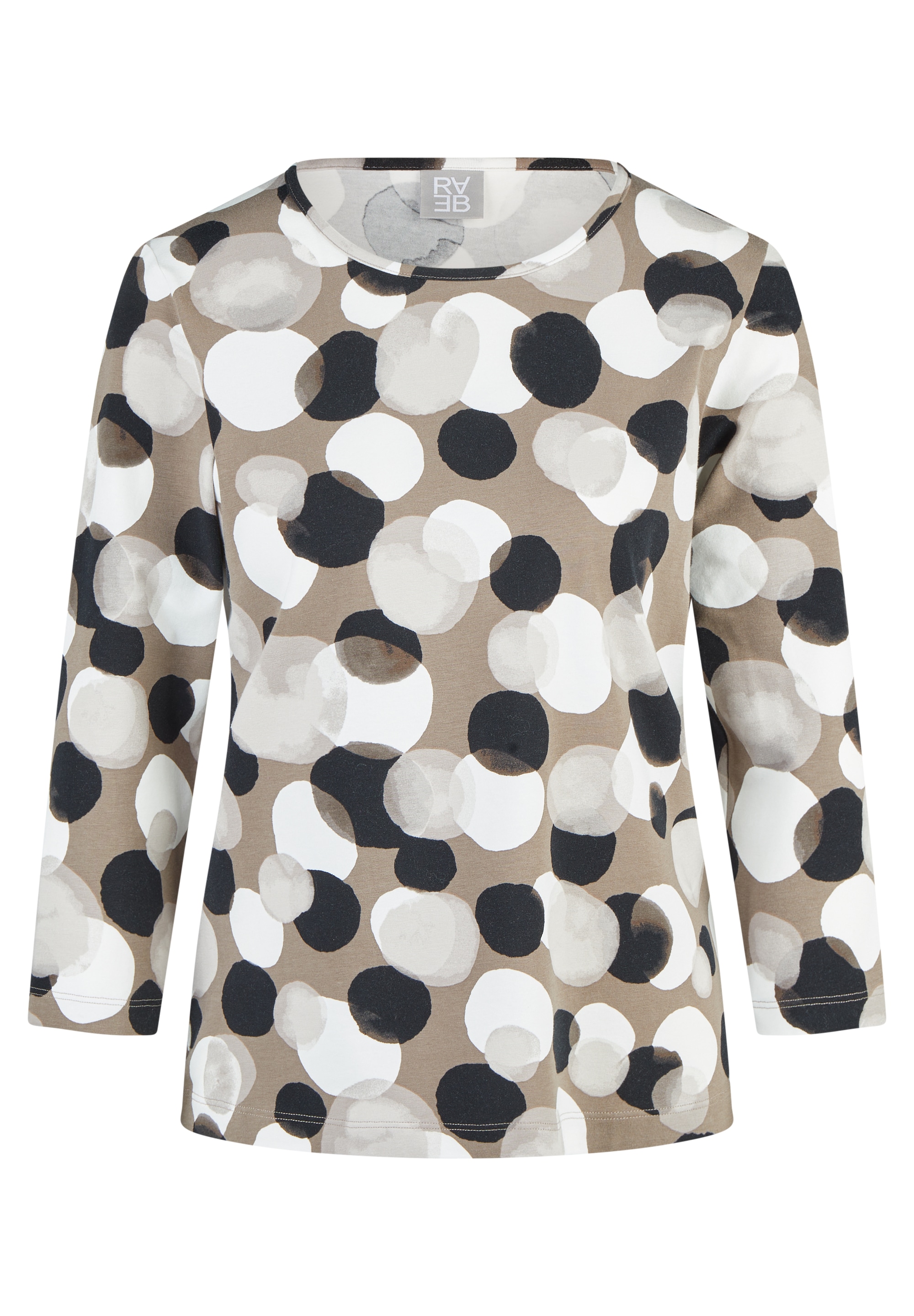 Rabe 3/4-Arm-Shirt mit grafischem Muster