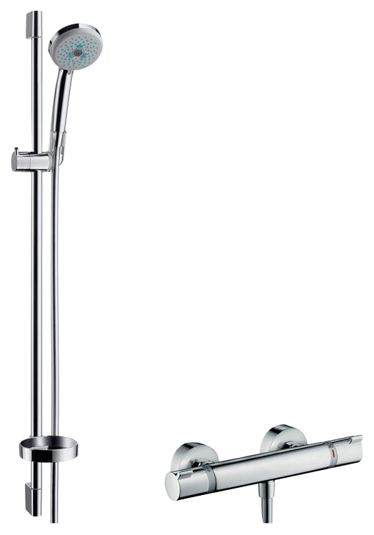 hansgrohe Duschsystem »Croma 100 Thermostat-Set«, mit Brausestange 90 cm kaufen