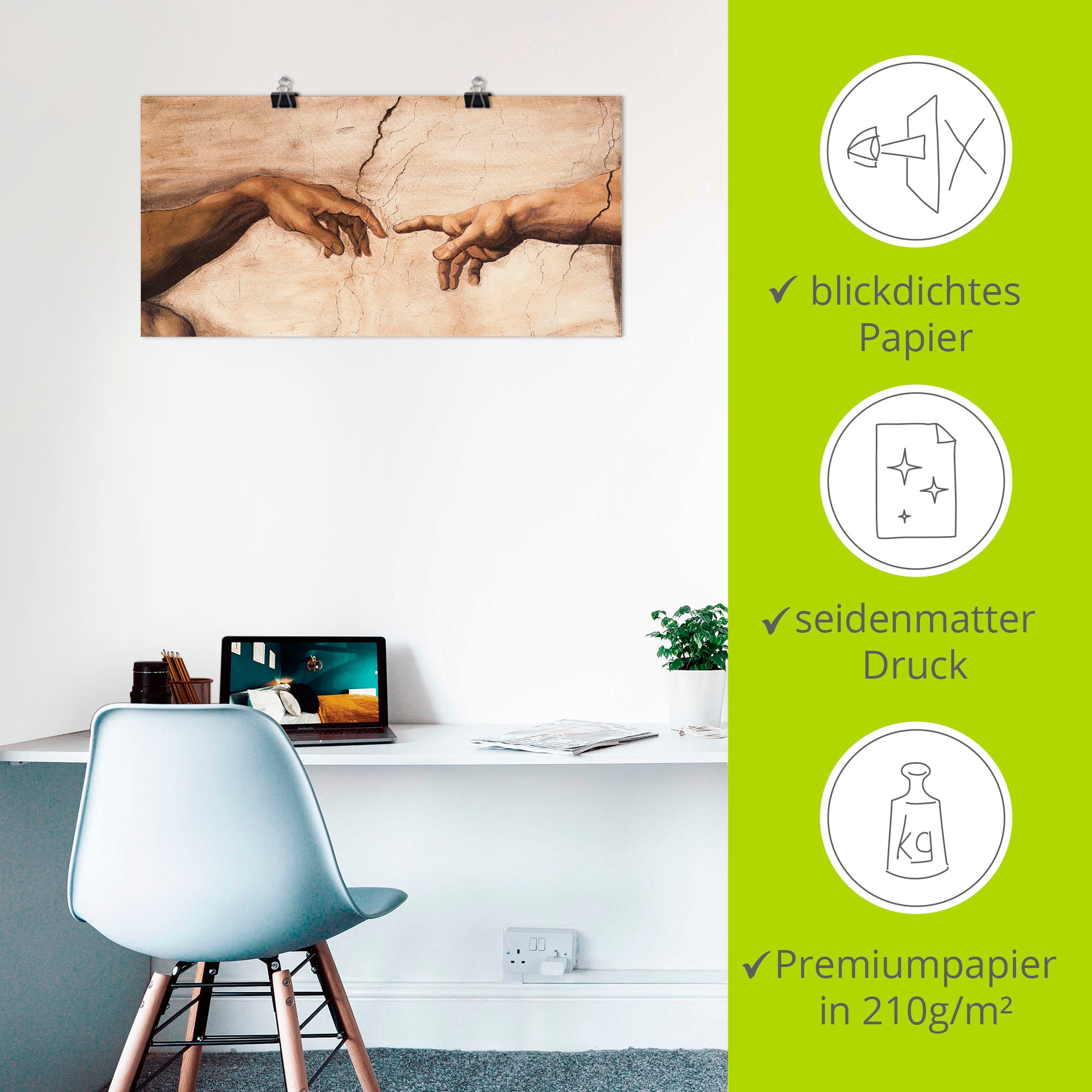 Artland Wandbild »Hände«, Religion, (1 St.), als Alubild, Outdoorbild, Leinwandbild, Poster, Wandaufkleber