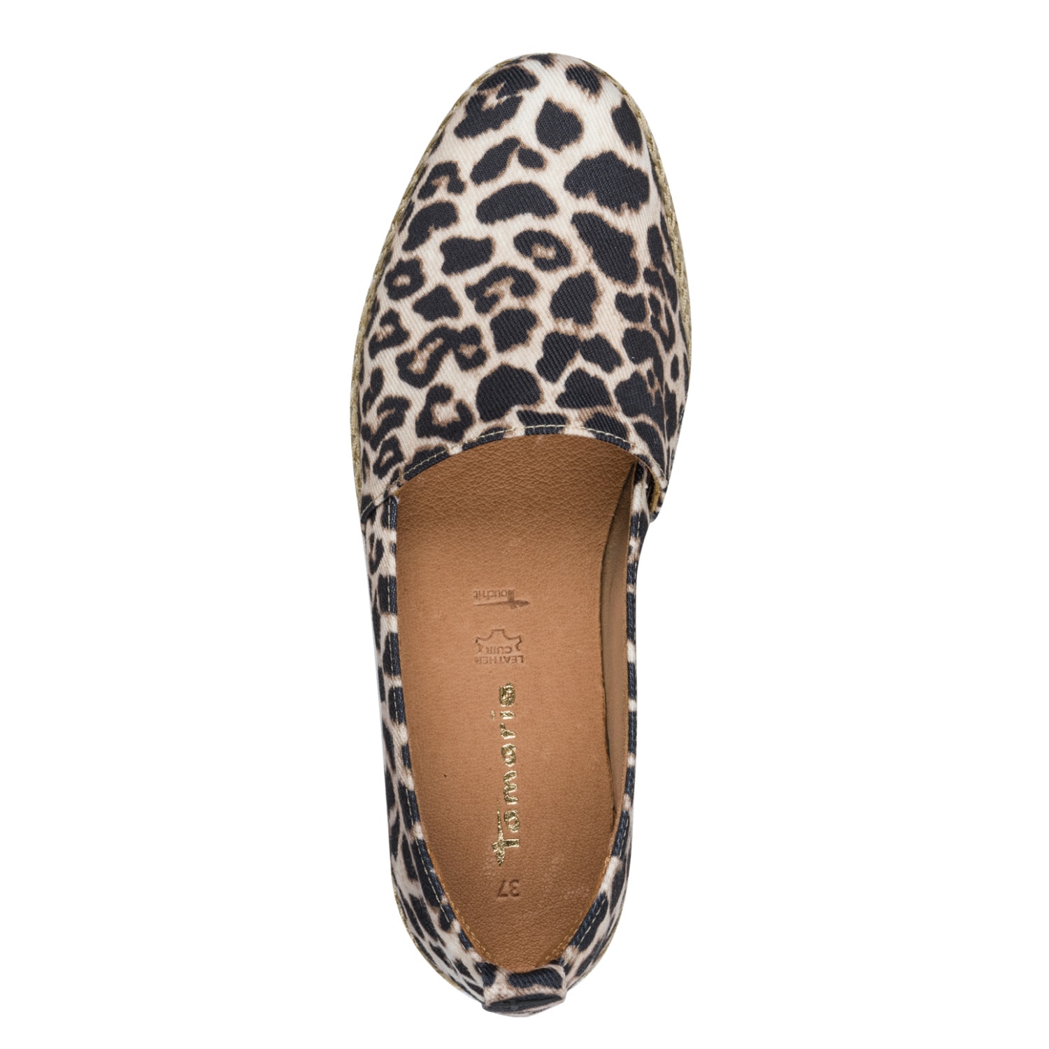 Tamaris Espadrille  , Sommerschuh, Slipper, Schlupfschuh mit Juterahmen am Plateau